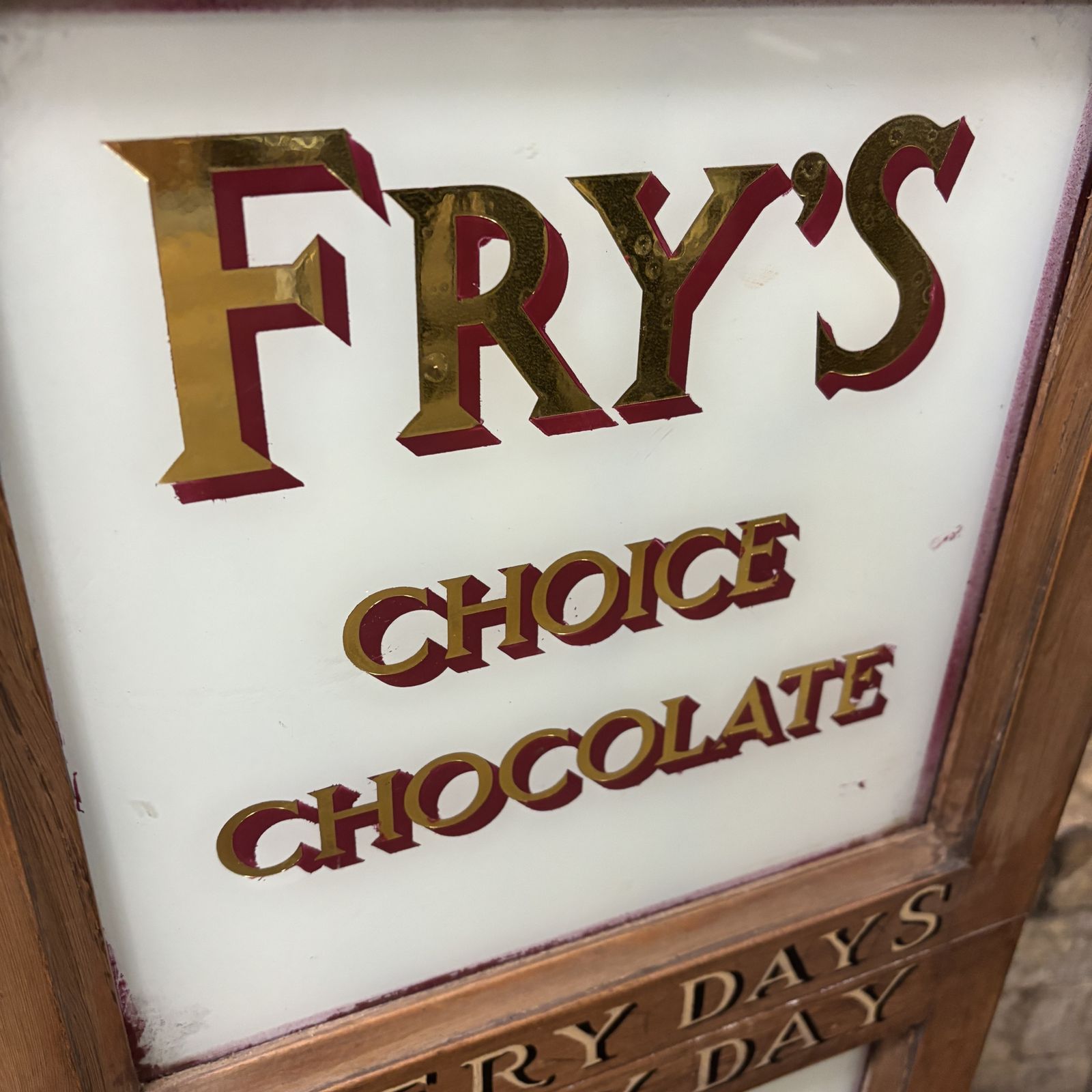 photo for sale Early 20th Century Fry’s Chocolate Advertising Cabinet