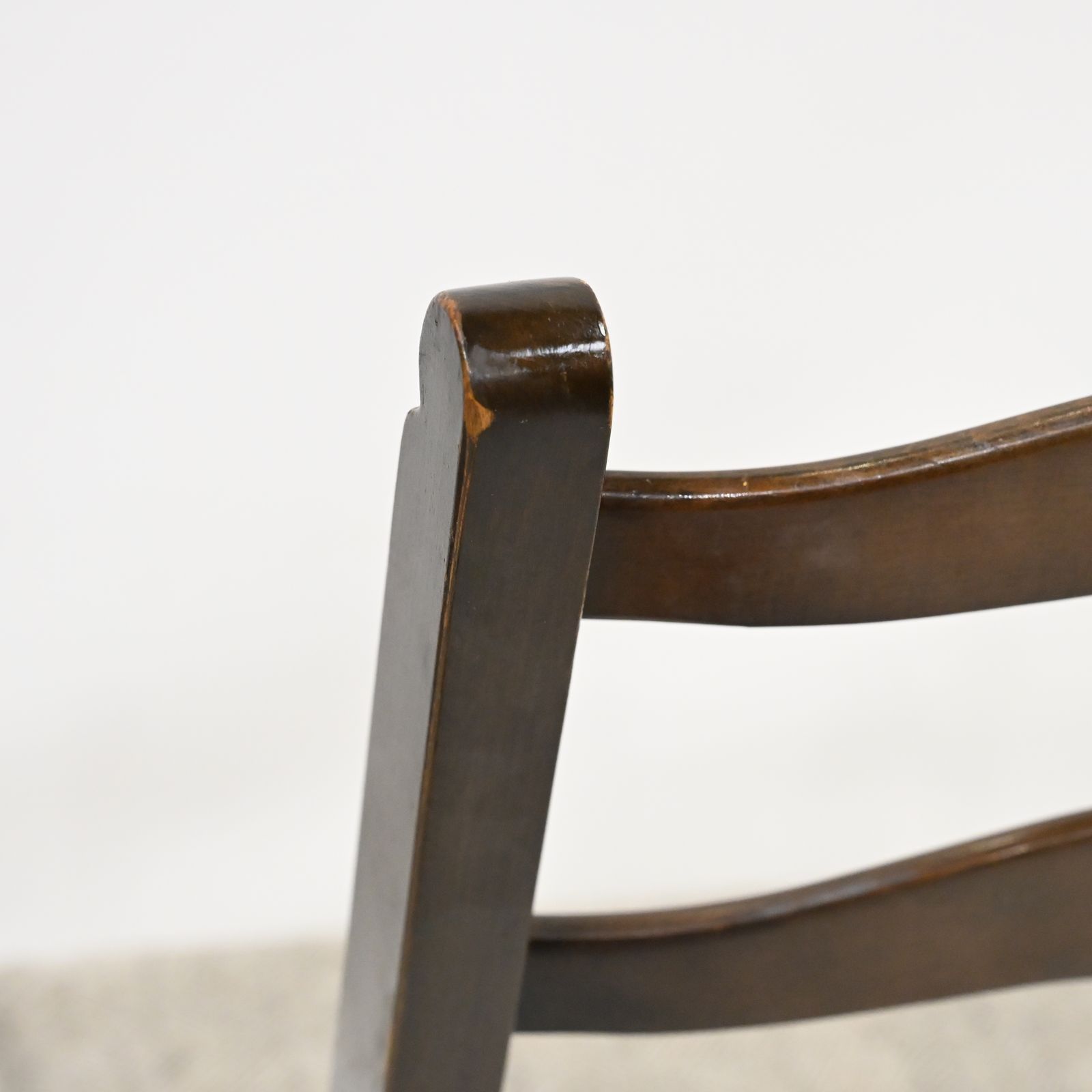 6 Ercol Dining Chairs 1970s Ladderback Inc 2 Carvers Free Nationwide Delivery* photo 547.0