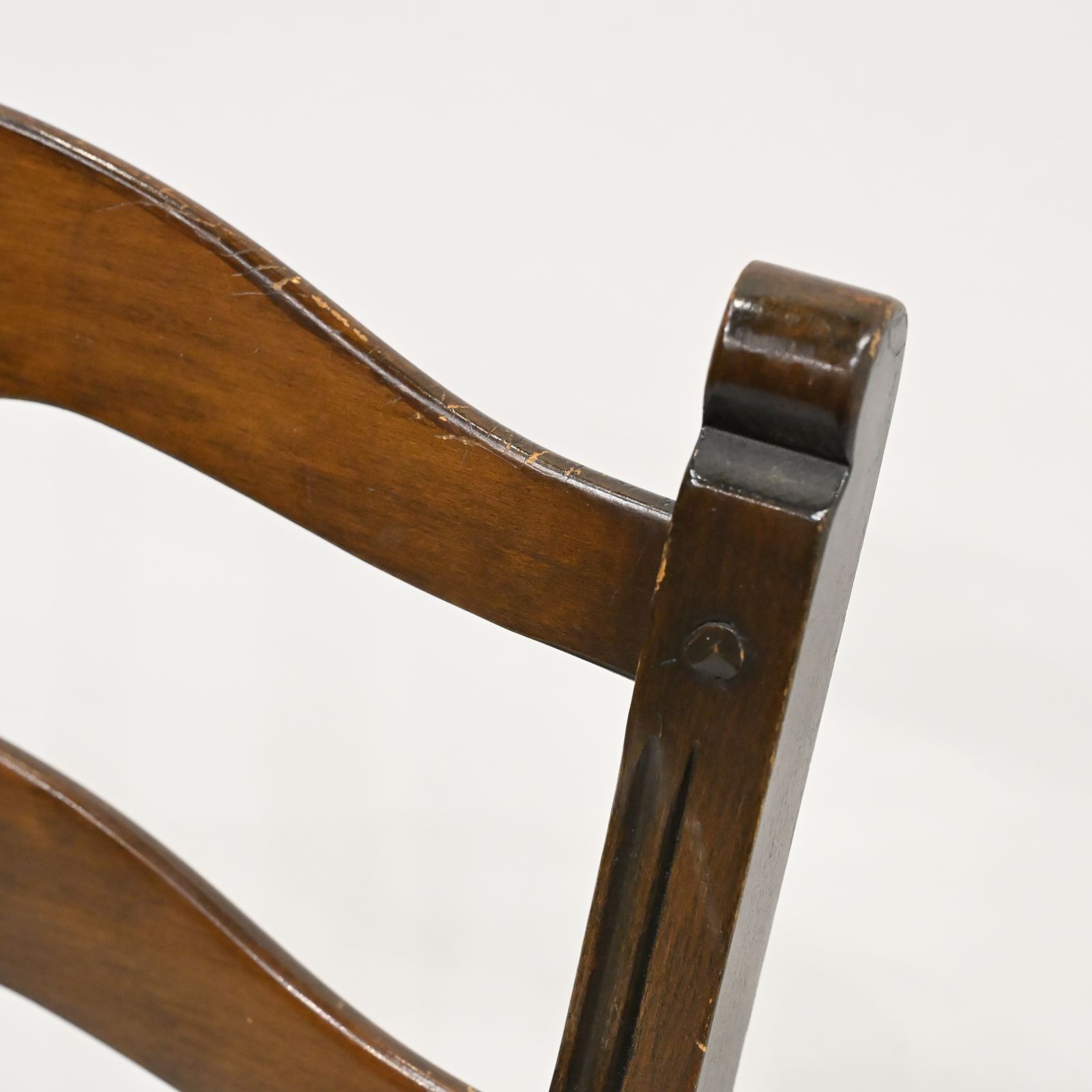 6 Ercol Dining Chairs 1970s Ladderback Inc 2 Carvers Free Nationwide Delivery* photo vintage