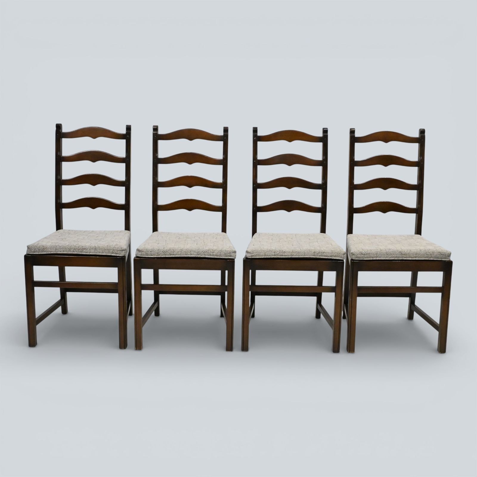 photo vinterior 6 Ercol Dining Chairs 1970s Ladderback Inc 2 Carvers Free Nationwide Delivery*