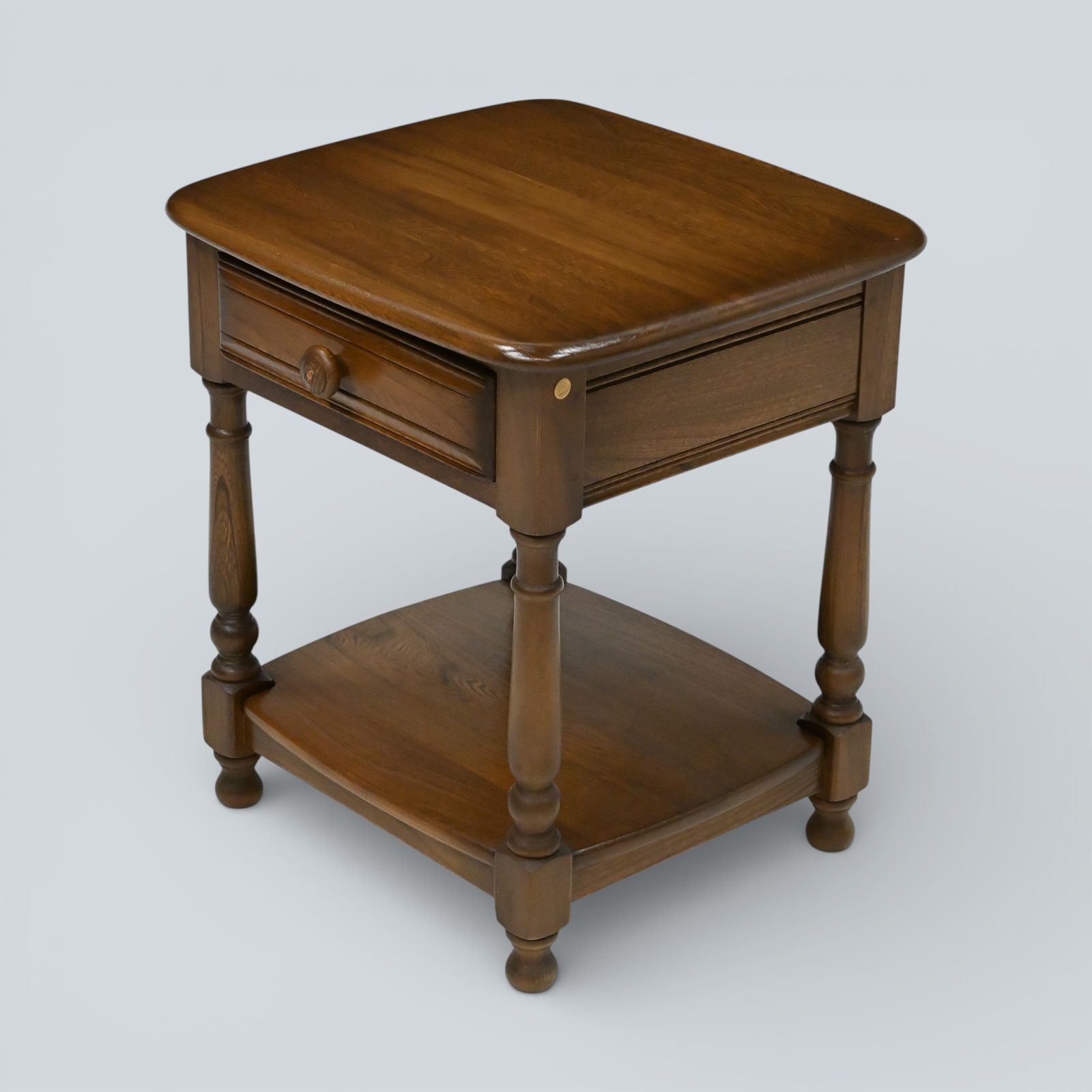 Ercol Lamp/Bedside Table Golden Dawn Finish Mid Century Modern Elm Free Delivery photo furniture