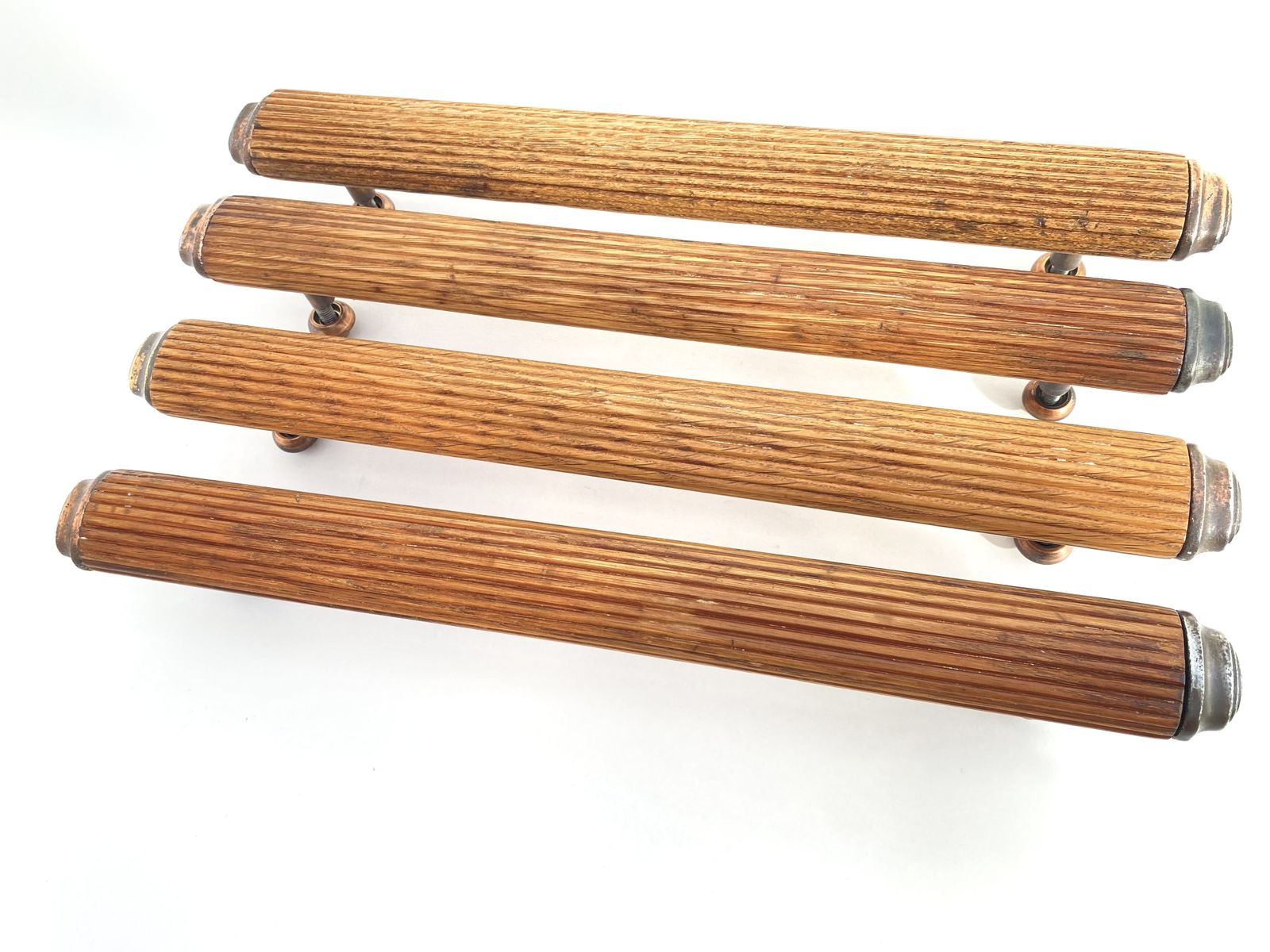 2nd Batch Of Early 20th Century 1900 30s  English Oak Copper And Brass  Door Handles                Per Pair photo Home Decor