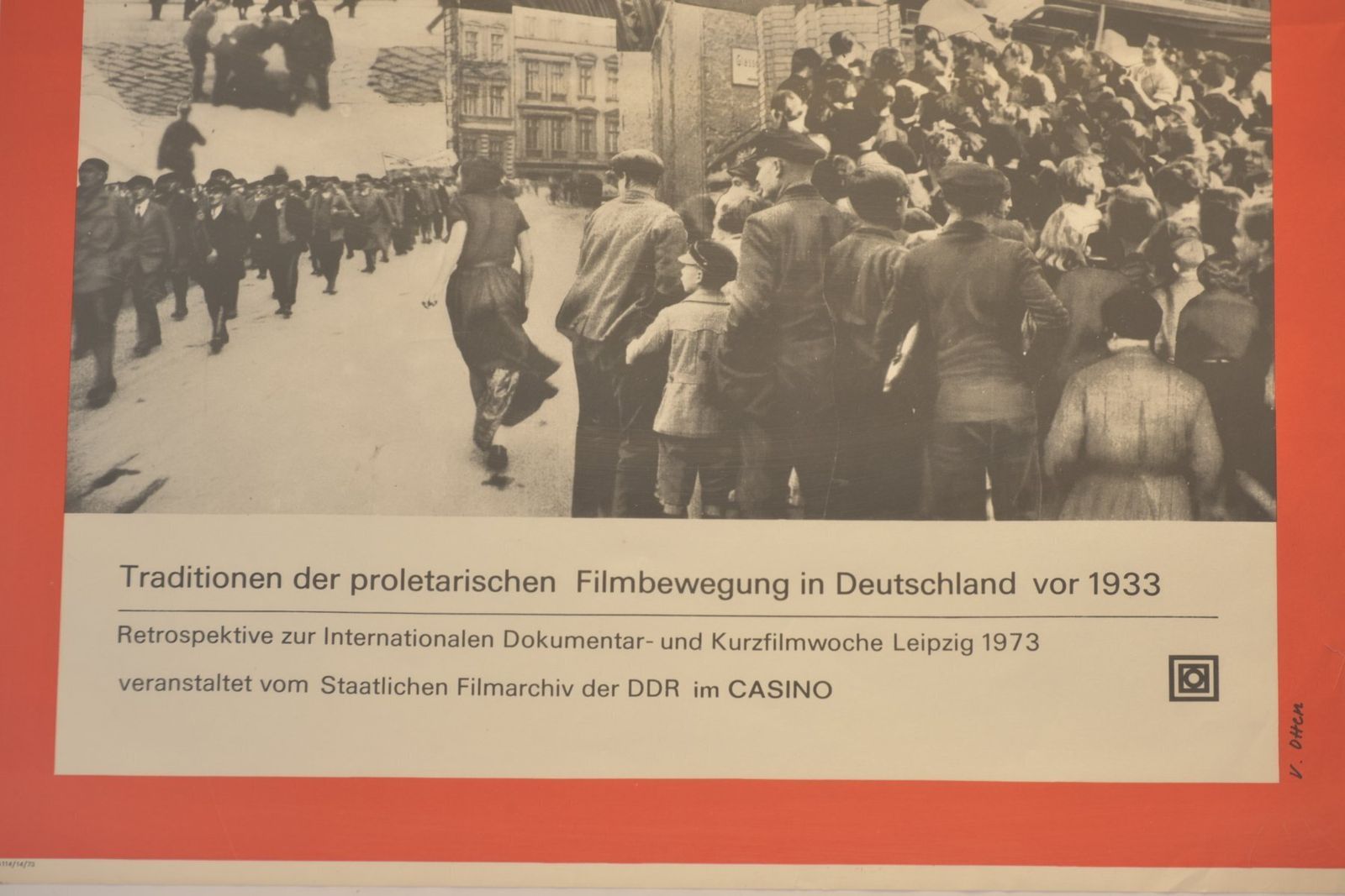 Film Poster Film Im Klassenkampf (Film In Class Struggle) Leipzig Germany 1973 photo vinterior