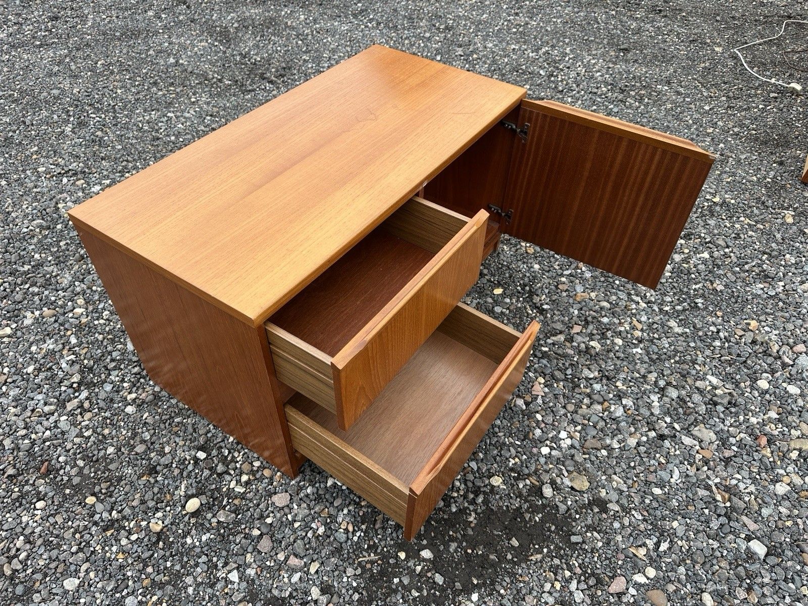 photo furniture Retro Danish Vintage Mid Century Sideboard Cabinet 1960s Teak One Door  Small