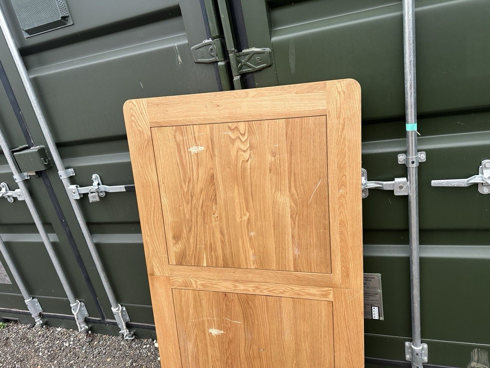 photo vinterior Oak Furnitureland Canterbury Natraul Finish Dining Extending Dining Top Only