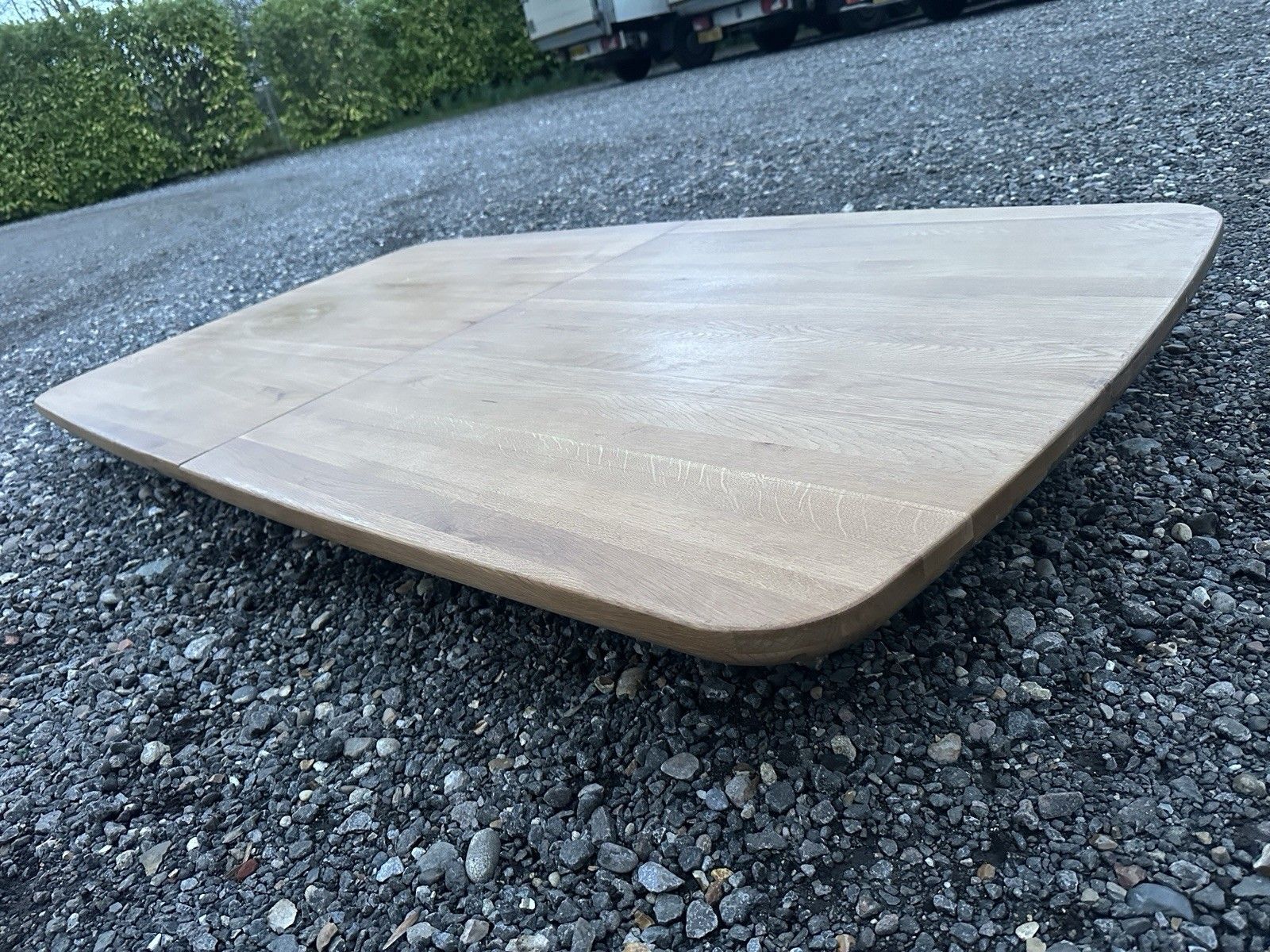 Oak Furnitureland Bentley Natraul Finish Dining Extending Dining Top Only