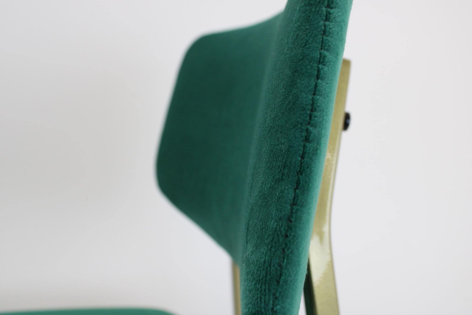 1 Of 2 Mid Century Modern Chairs By Niko Kralj For Stol Kamnik / Restored / Minimalist Chair / Gold Chair 60s Yugoslavia photo vintage