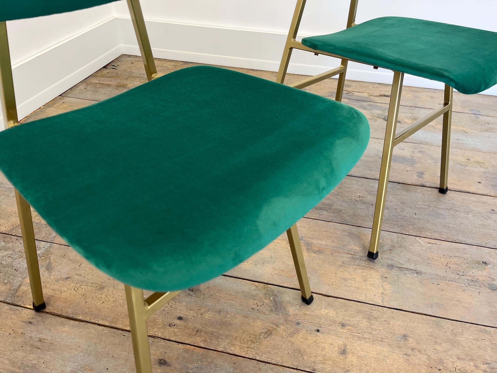 255.0 1 Of 2 Mid Century Modern Chairs By Niko Kralj For Stol Kamnik / Restored / Minimalist Chair / Gold Chair 60s Yugoslavia photo