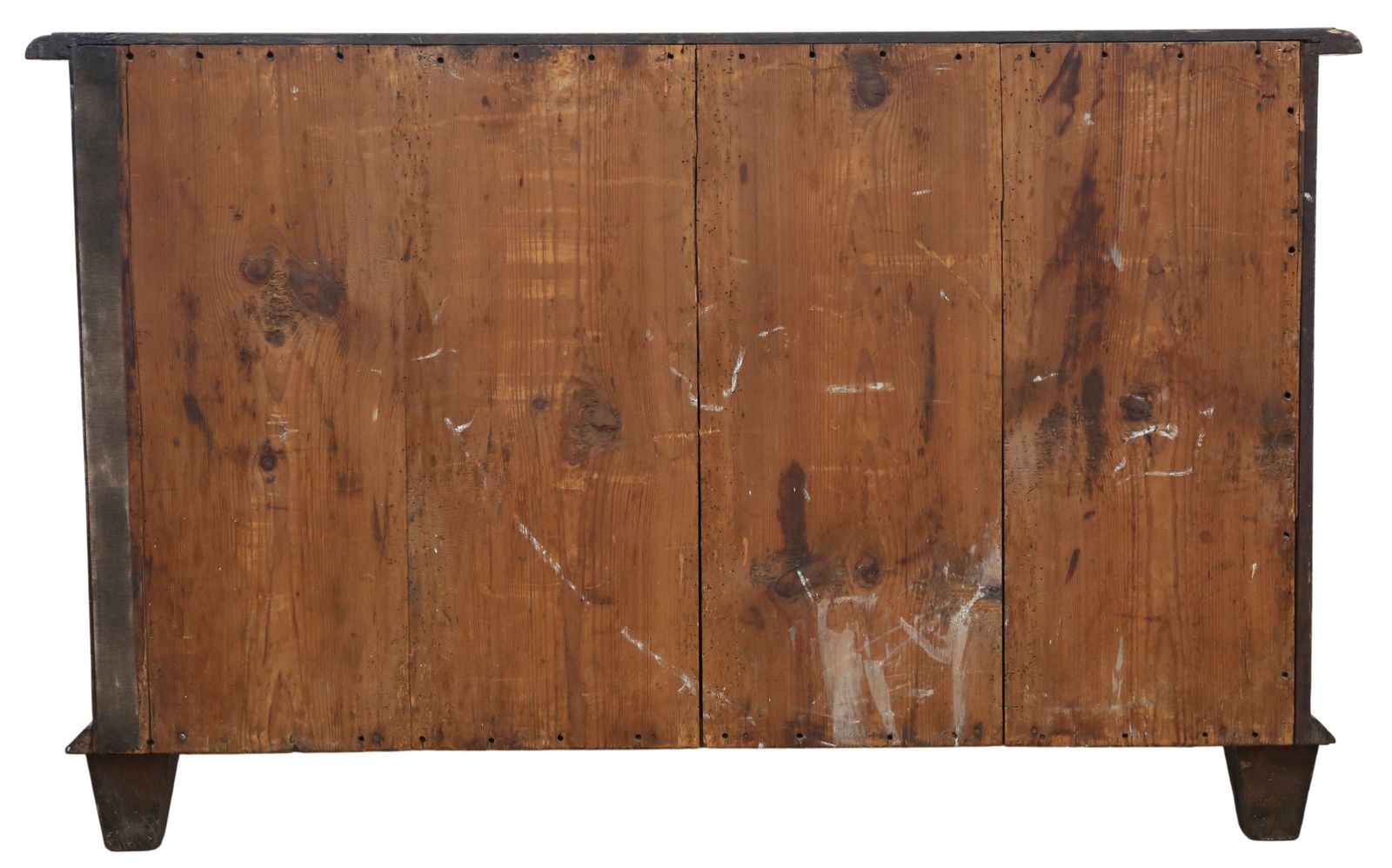 photo furniture Antique Large 18th Century Continental Oak And Walnut Serpentine Crossbanded Commode / Chest Of Drawers – Fine Quality