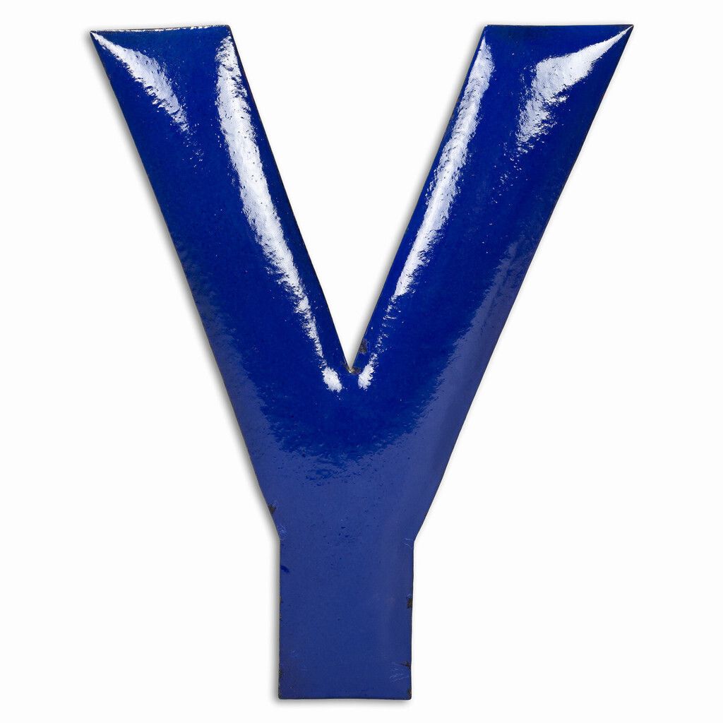 Metal Letter Y, 1960s, Vintage