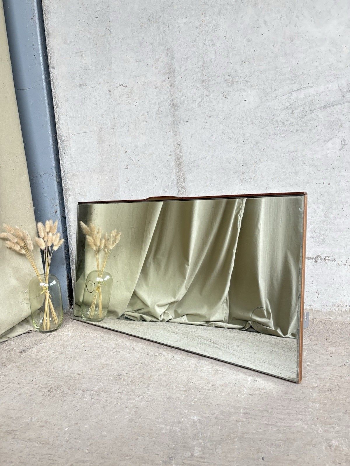 Vtg Mid Century Wall Hallway Mirror Retro R1097 photo furniture