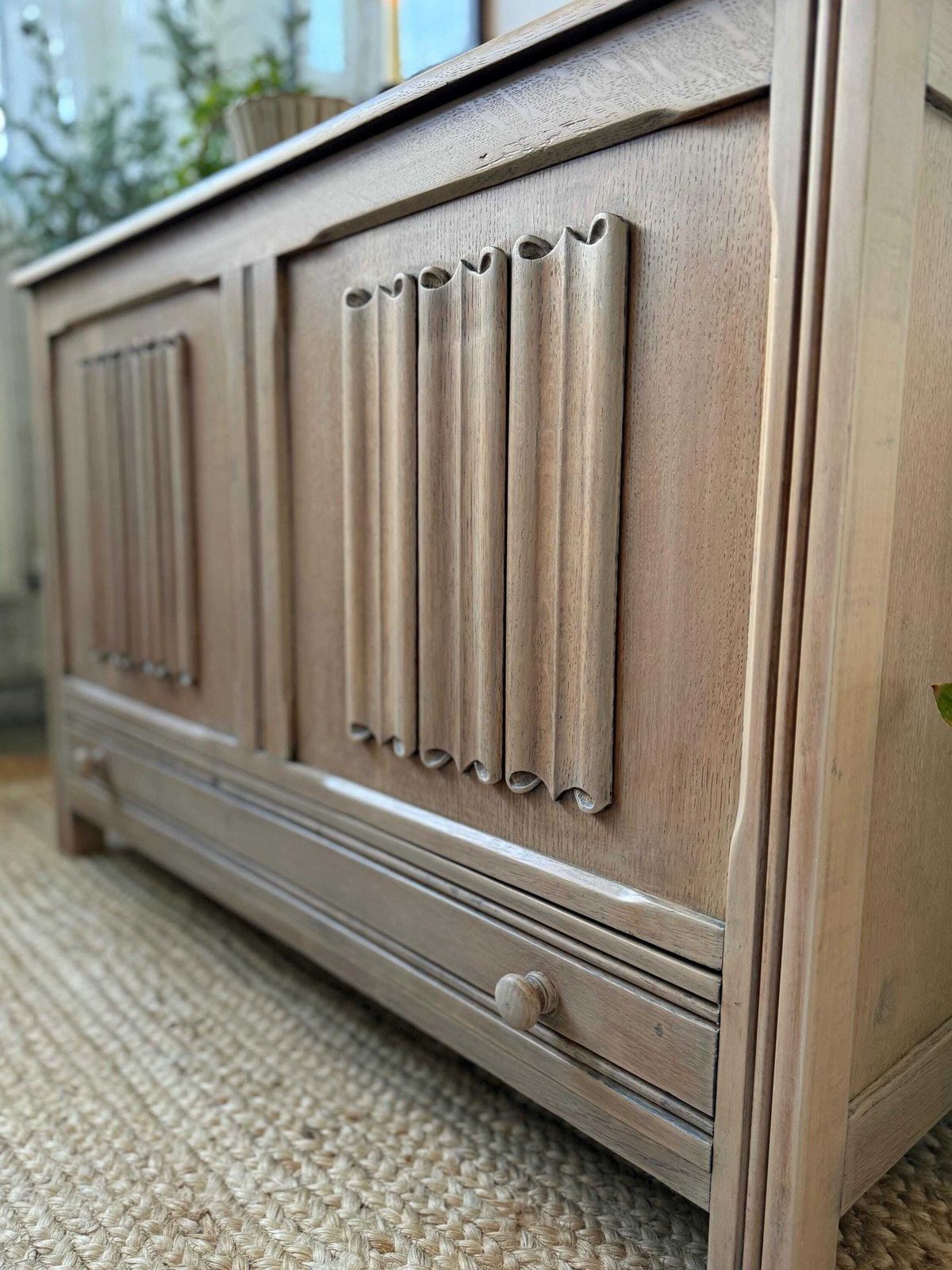 photo for sale Vintage Oak Blanket Box With Storage Drawer, Stripped Oak, Trunk, Chest, Ottoman