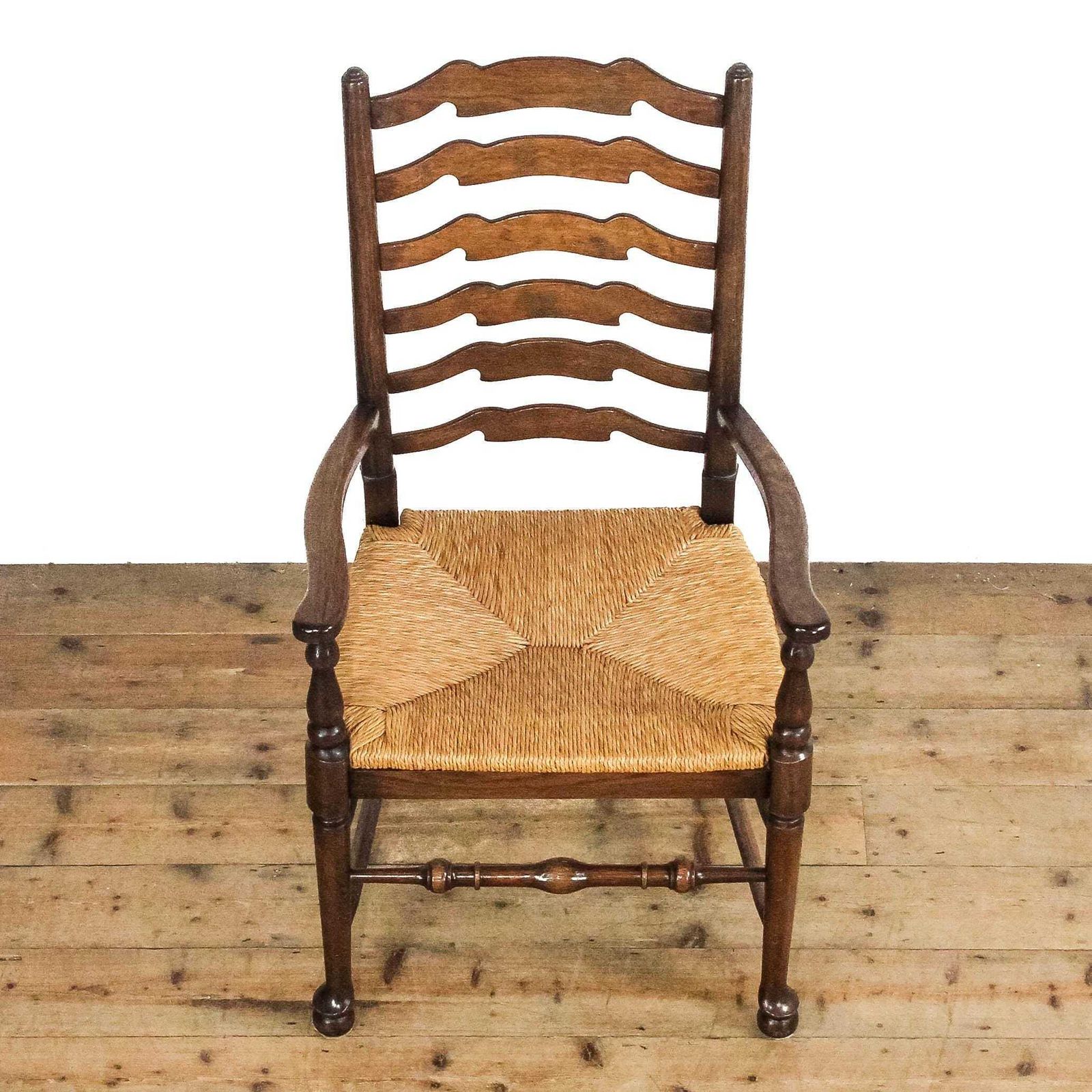 Set Of Six Traditional Rush Seat Chairs | Set Of Chairs | Antique Chairs | Dining Chairs | Kitchen Chairs photo for sale