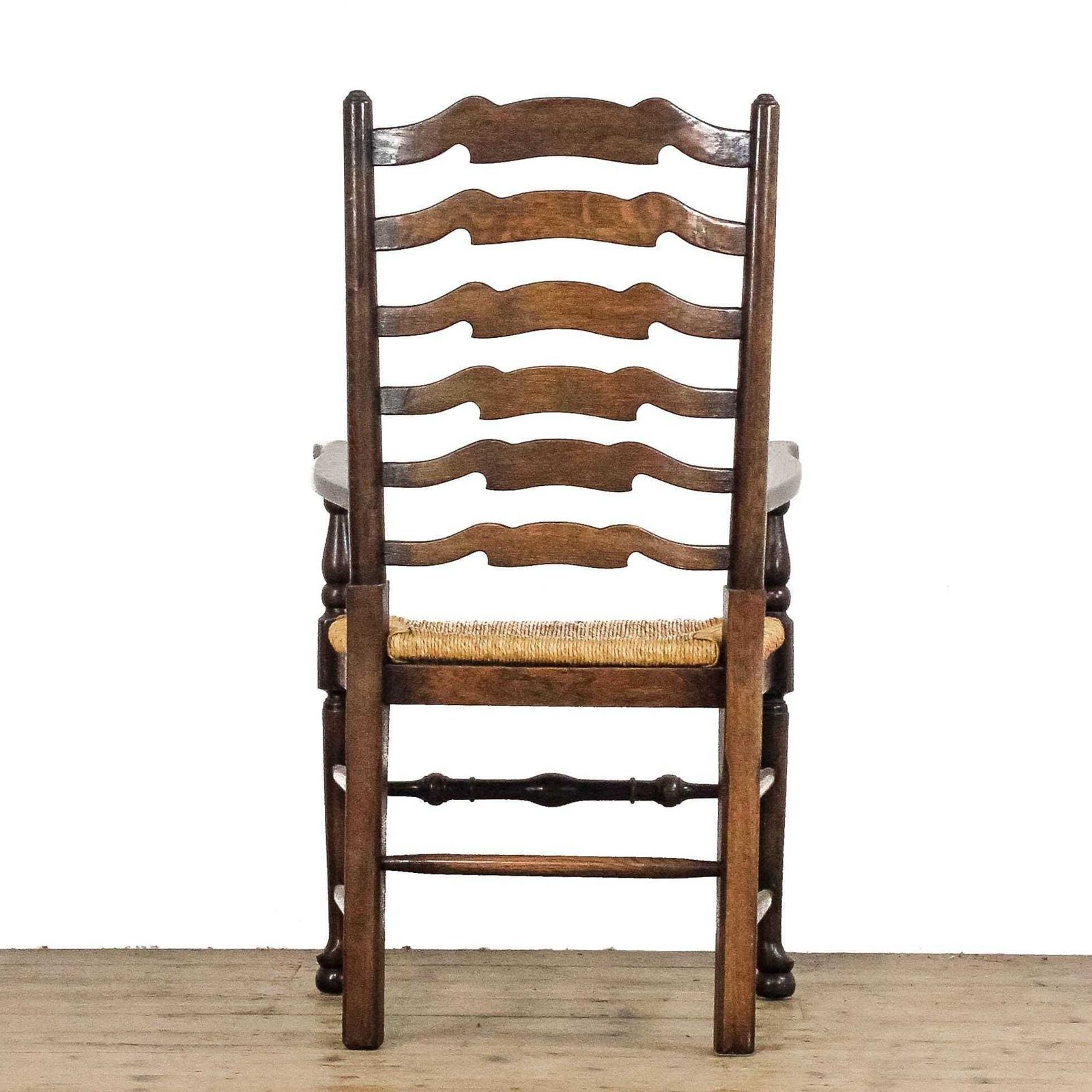 Set Of Six Traditional Rush Seat Chairs | Set Of Chairs | Antique Chairs | Dining Chairs | Kitchen Chairs photo vinterior