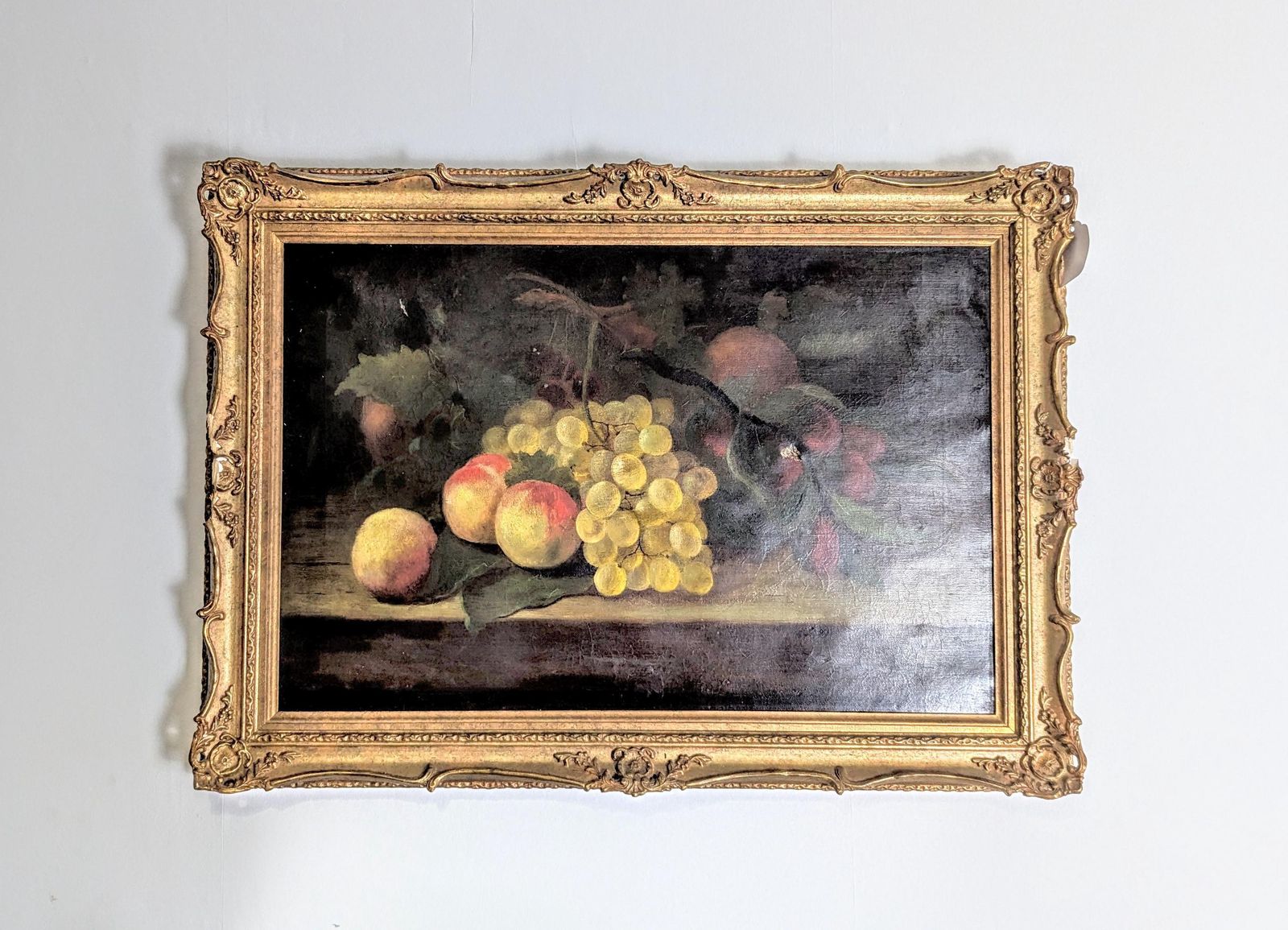 photo furniture Antique Oil Painting, Still Life, Fruit