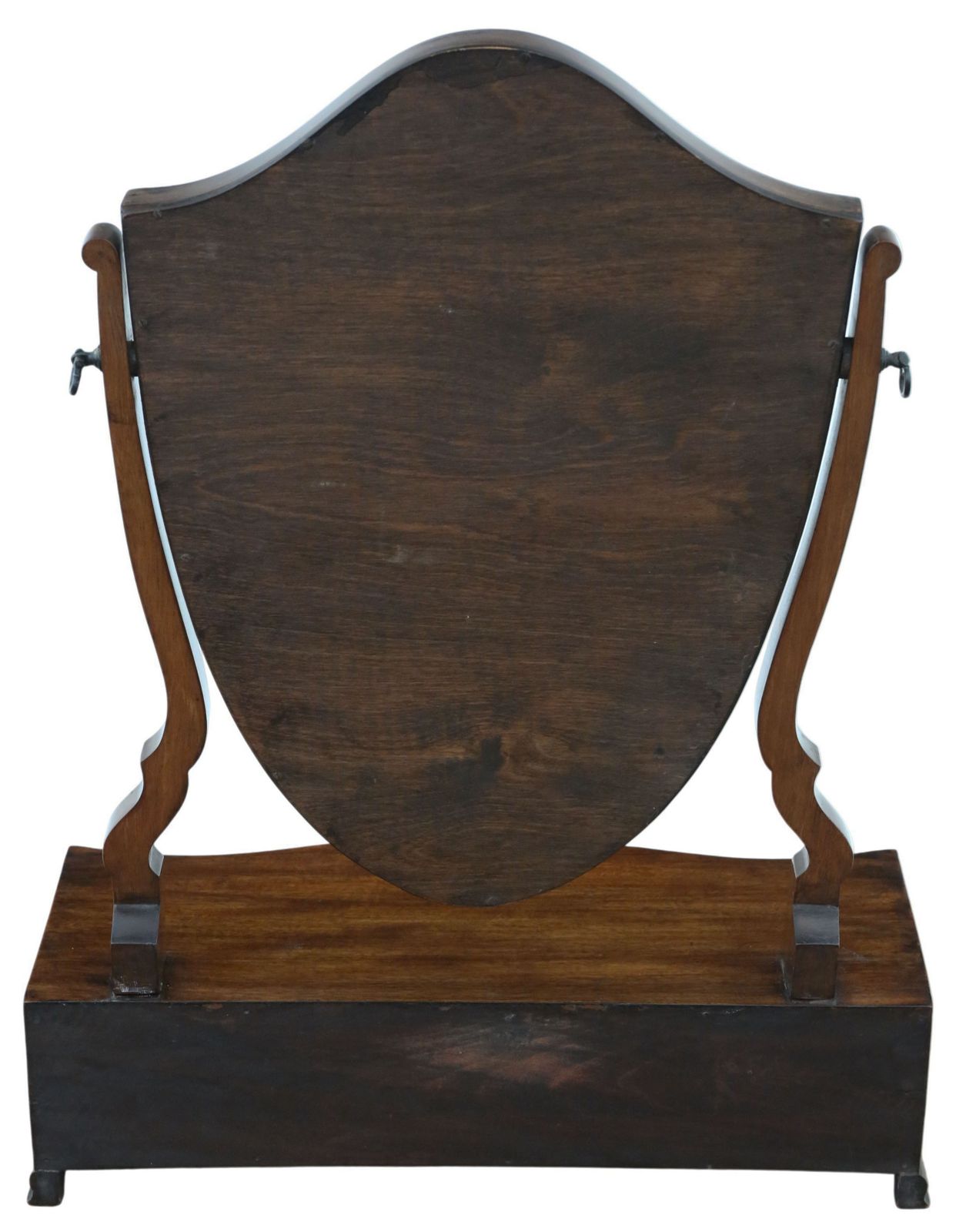 photo furniture Antique 19th Century Serpentine Shield Shaped Mahogany Dressing Table Mirror – Fine Quality