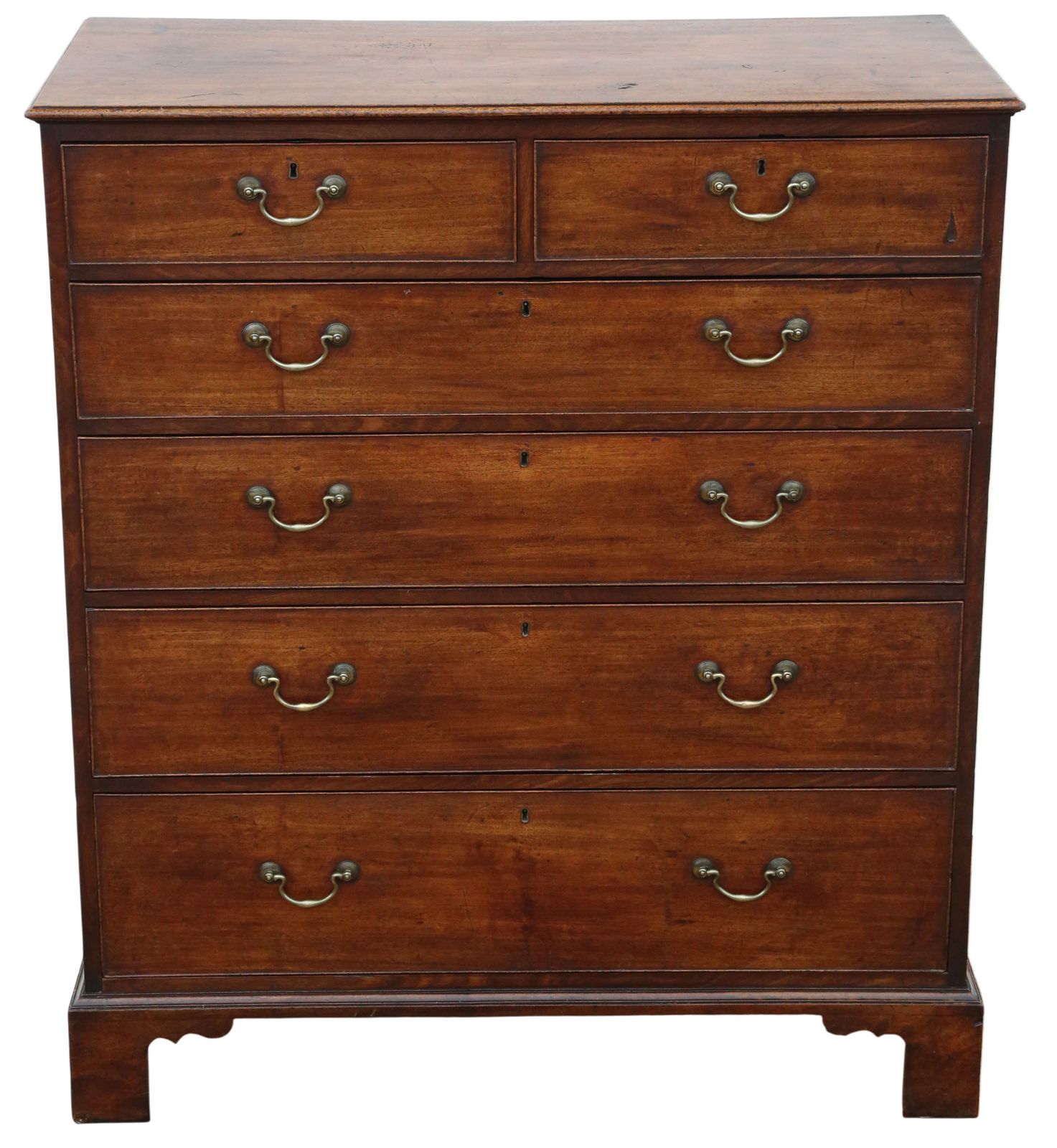Antique Late 18th Century Georgian Large Mahogany Chest Of Drawers –Fine Quality