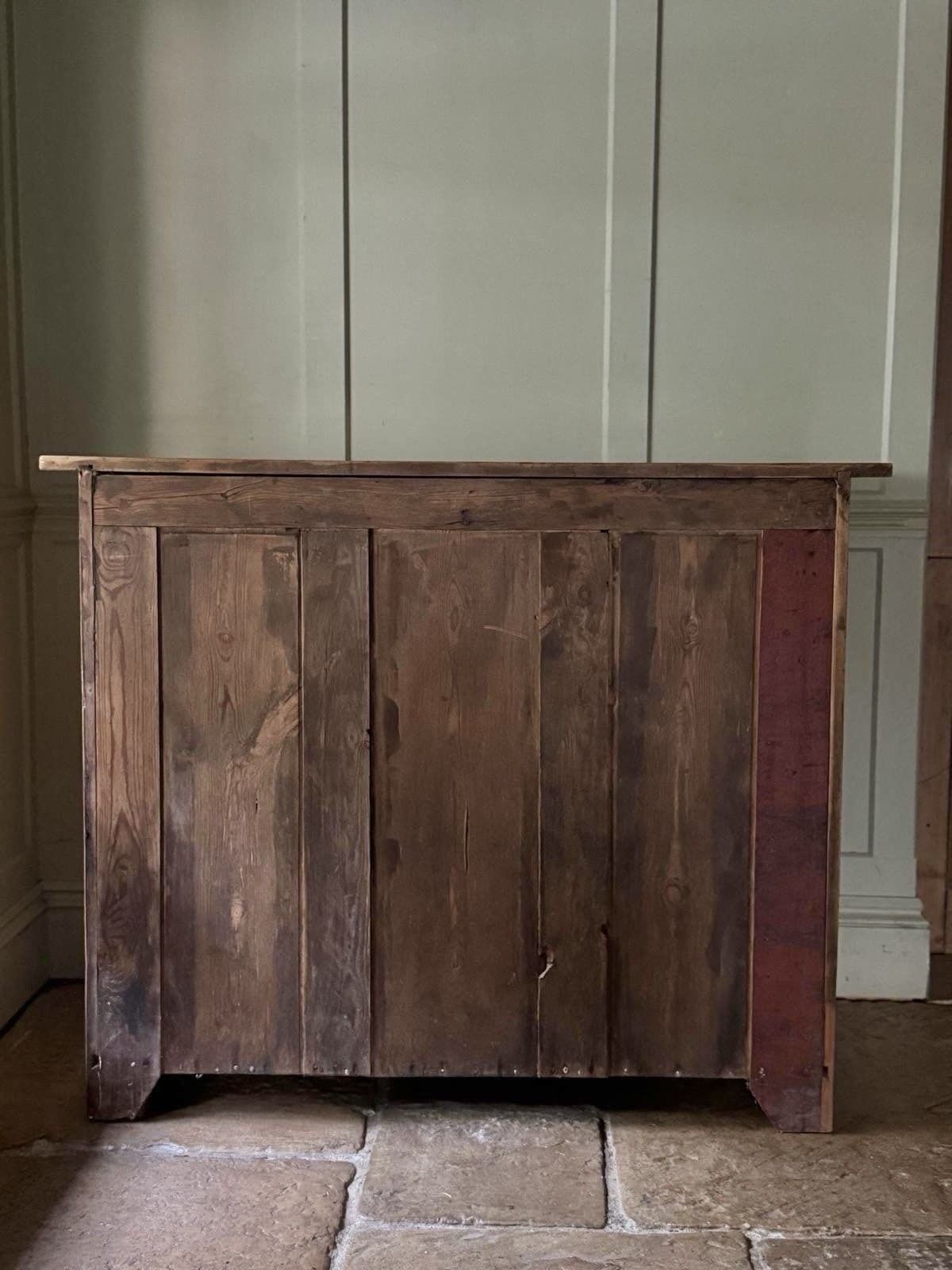 photo buy Antique Early 1900’s Solid Pine Sideboard Dresser Server Cupboard
