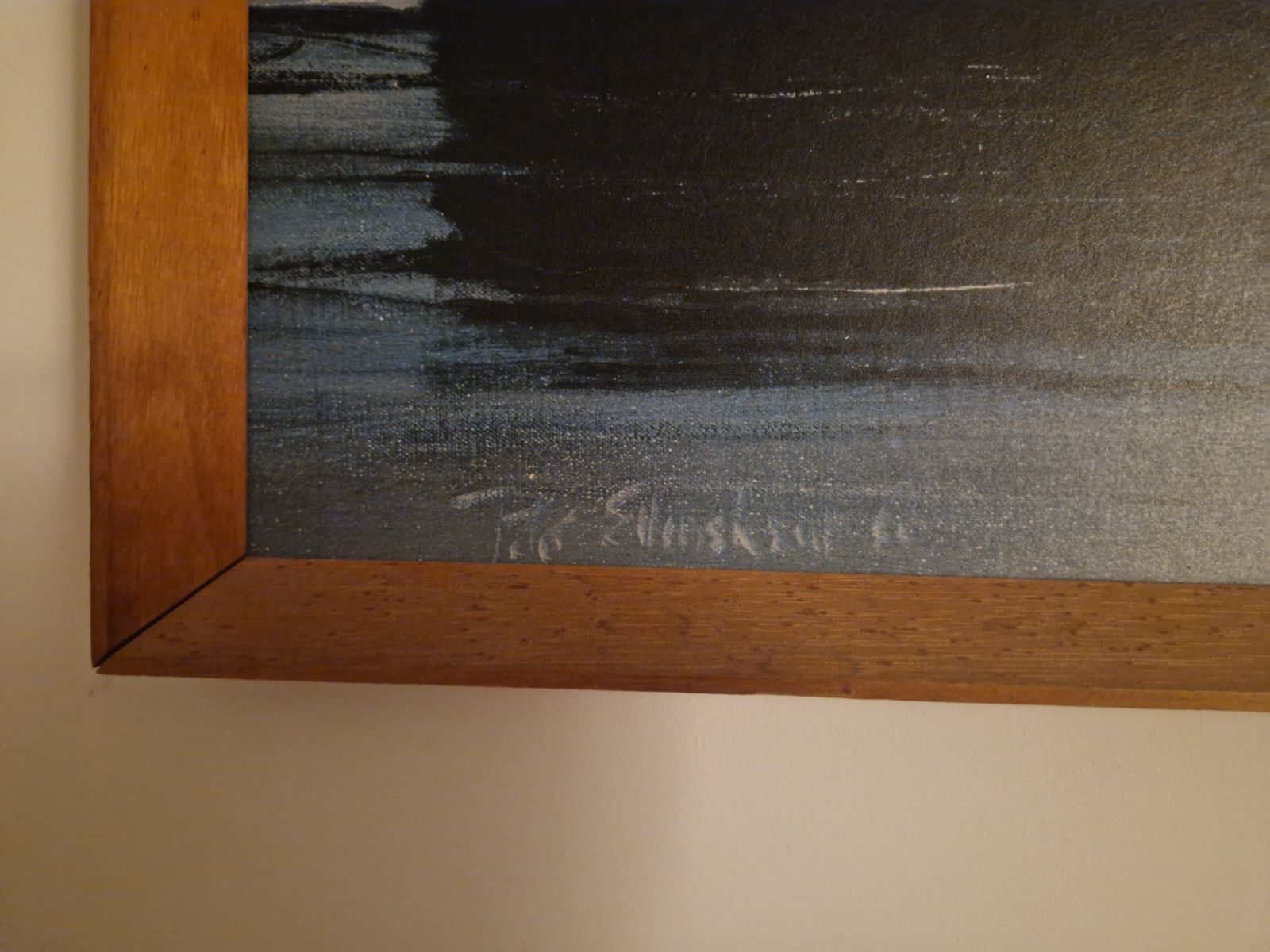 Limited Edition Framed Print Of "Moonlight Seascape" By Peter Ellenshaw photo furniture