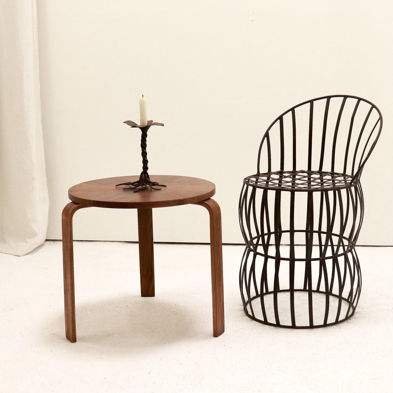 Early 20th Century French Iron Strap Chair photo buy