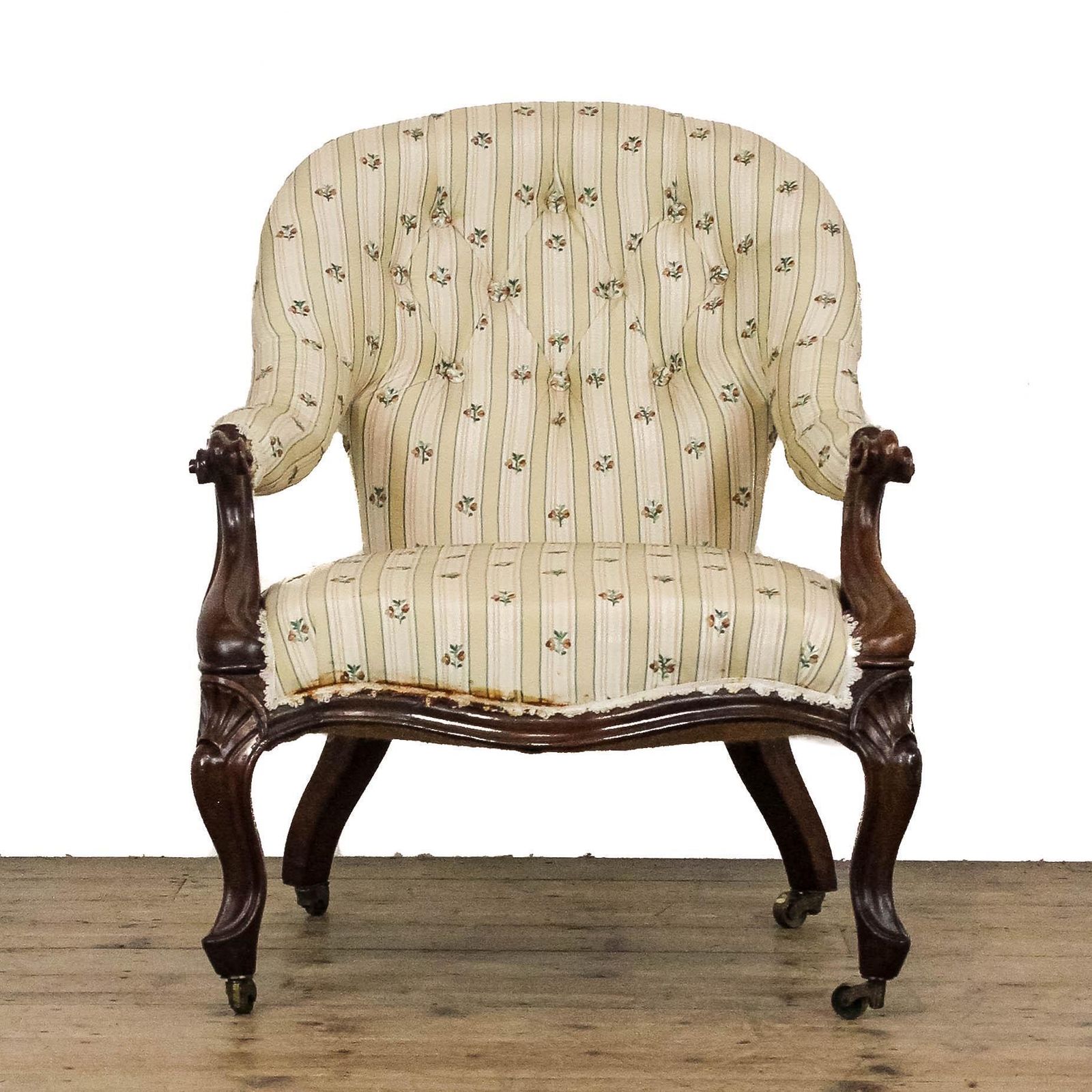 Antique Victorian Upholstered Armchair | Antique Armchair | Antique Seating | Victorian Antiques | Victorian Armchair photo furniture