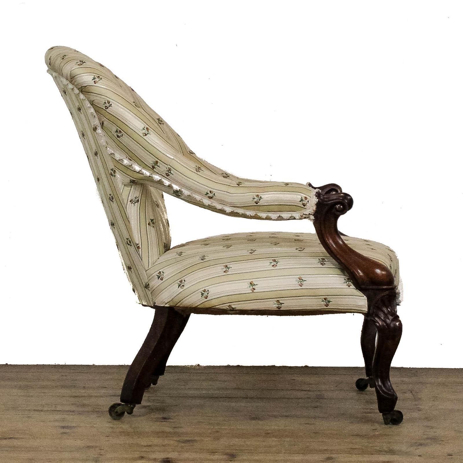 Antique Victorian Upholstered Armchair | Antique Armchair | Antique Seating | Victorian Antiques | Victorian Armchair photo vinterior