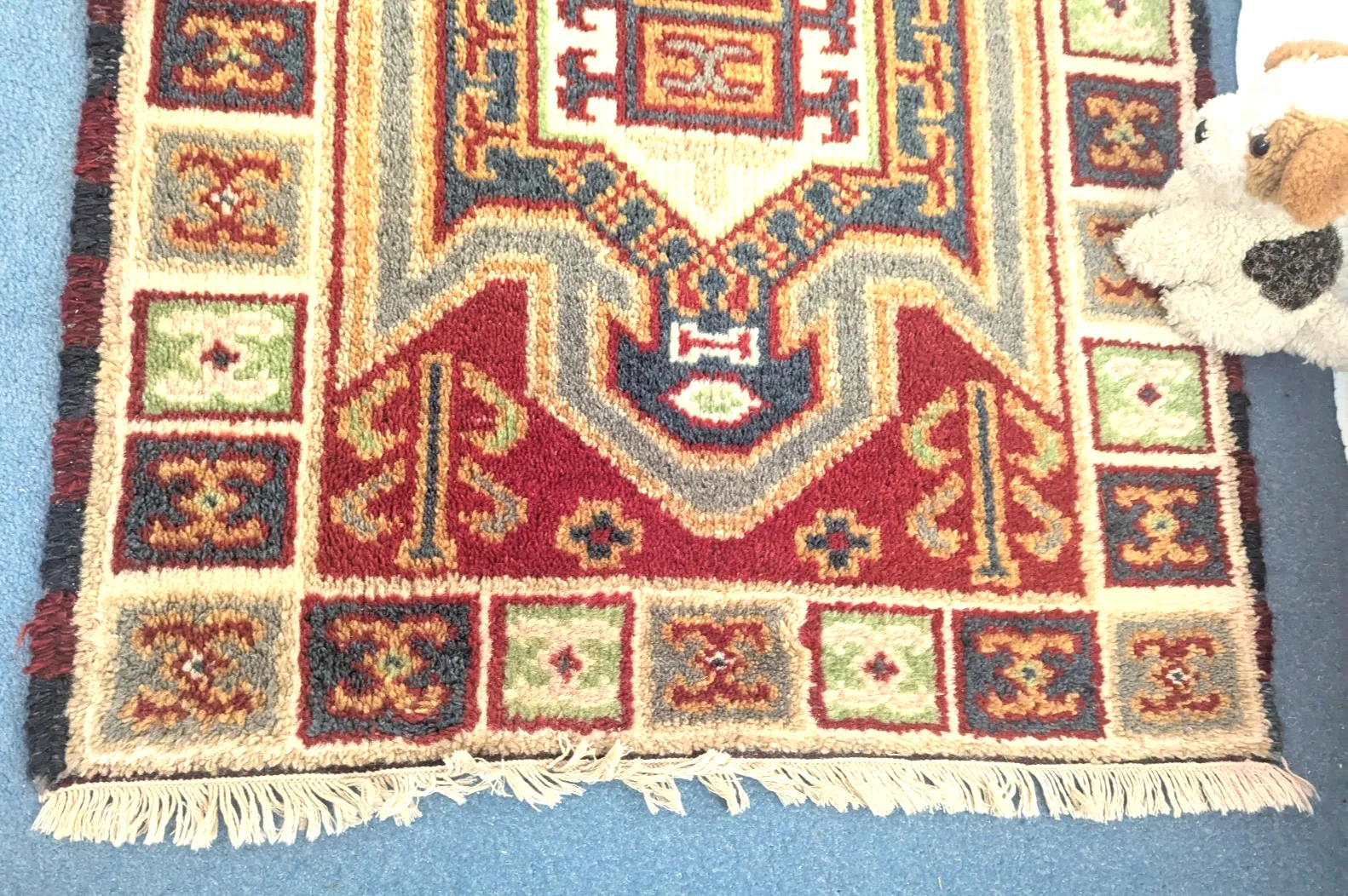 Antique Indian Rug Hand Made Oriental Wool Vintage Small 66cm X 96cm Ex Cond photo 136.0