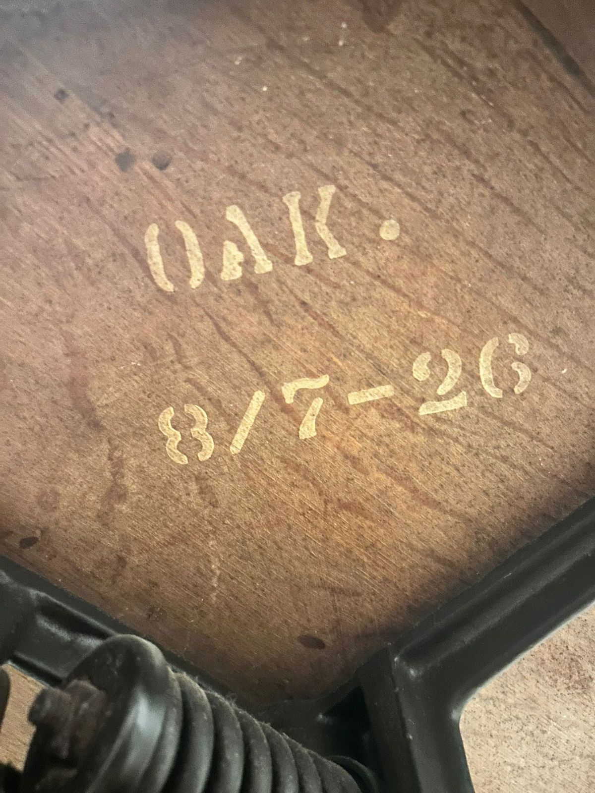 Antique Milwaukee Chair Co. Oak Swivel Desk Chair – Dated 1926 – Signed photo Furniture