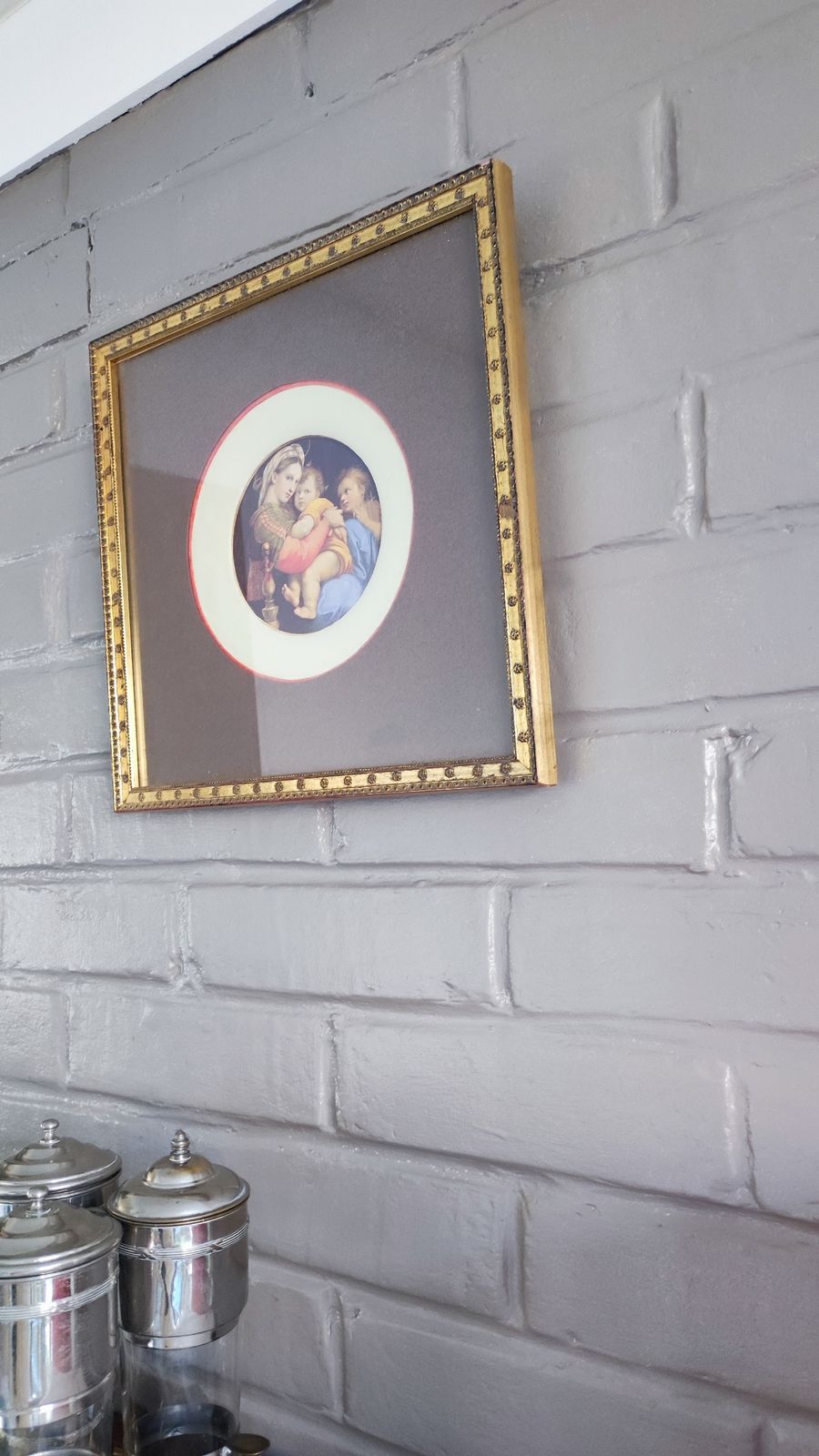 Art Giltwood Framed Raphael Madonna On The Chair photo