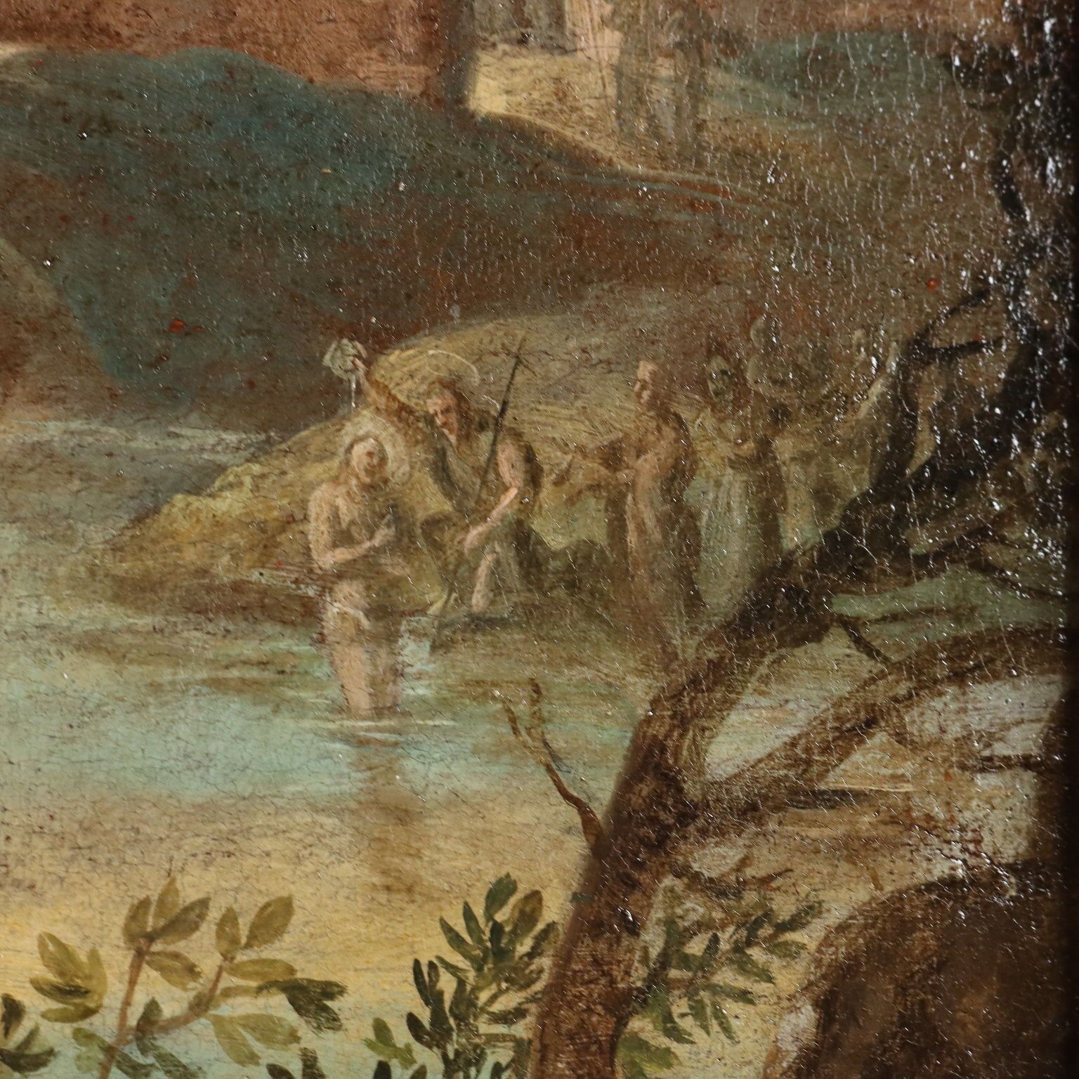 photo for sale Ancient Painting '600 '700 The Preaching Of St. John Canvas