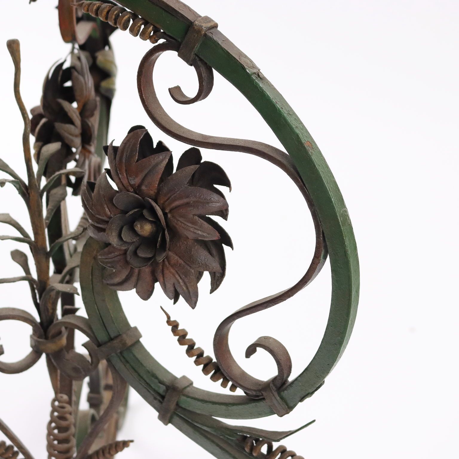 Antique Trestle Wrought Iron With Copper Basin Early XX Century photo buy