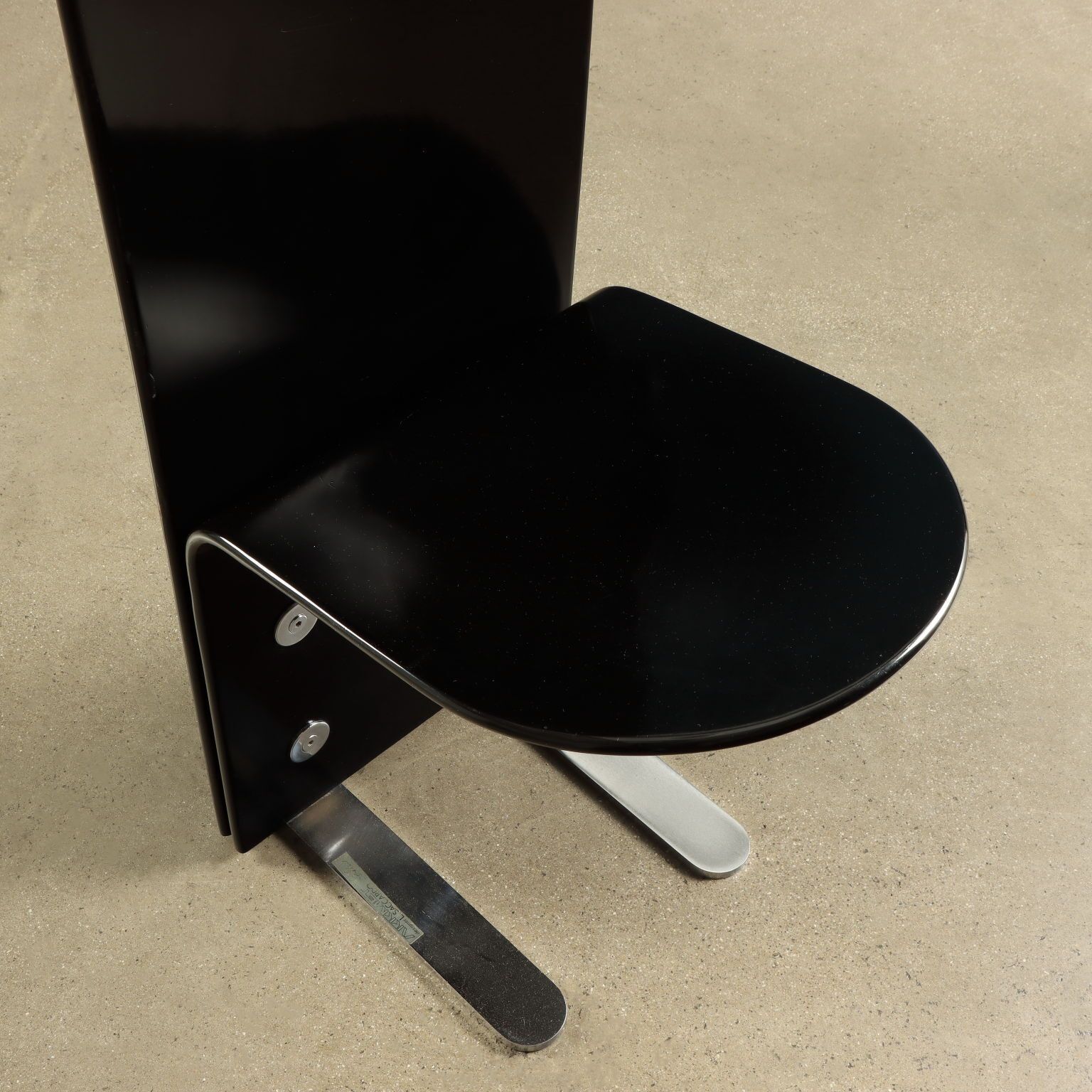Armet Pellicano Chairs Vintage Design Luigi Saccardo Steel Wood photo 9460.0