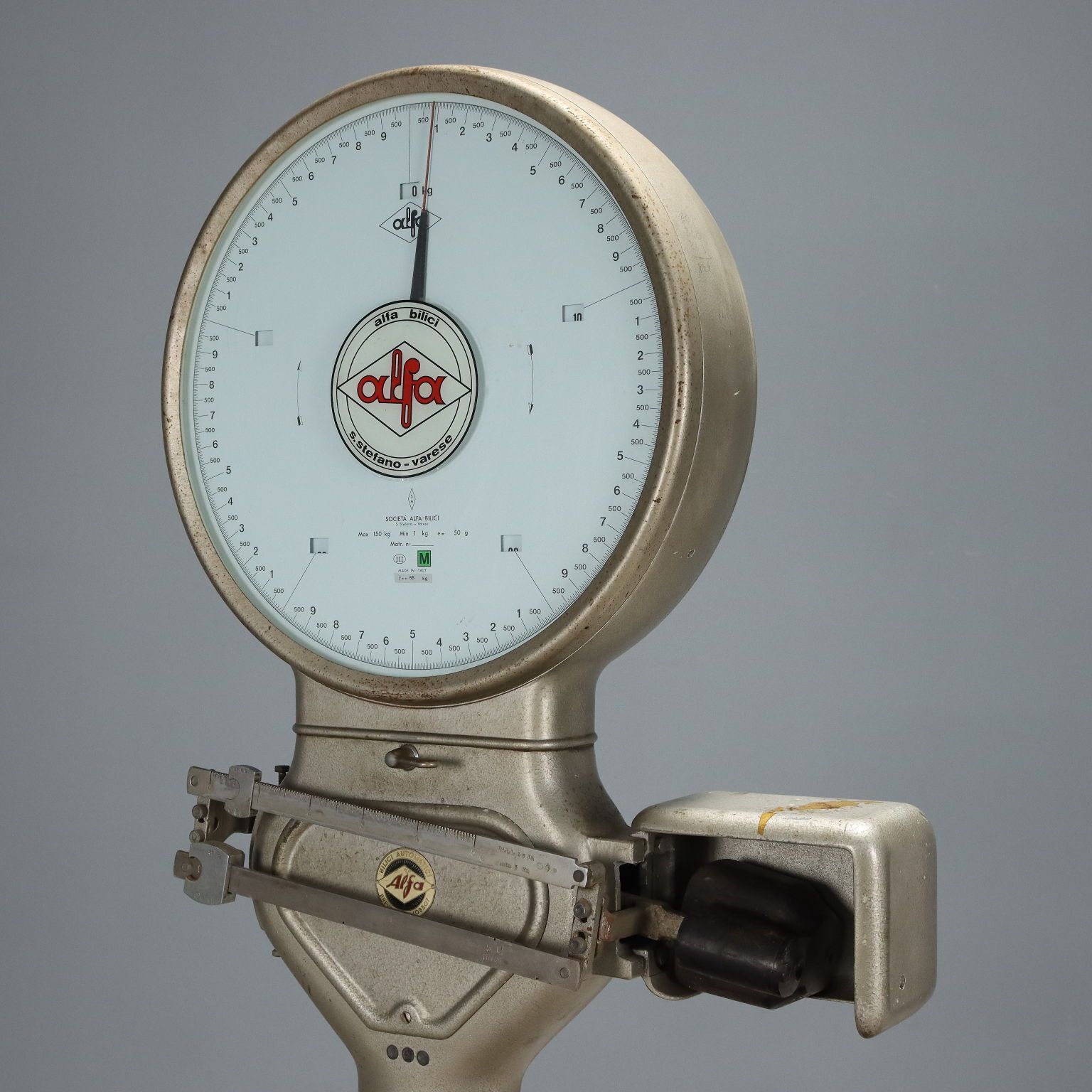 Alfa Bilici Varese Scales Iron Metal Brass Italy XX Century photo for sale