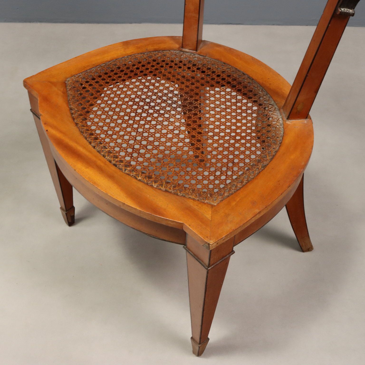 photo furniture Chairs Regency Style Mahogany Fabric XX Century