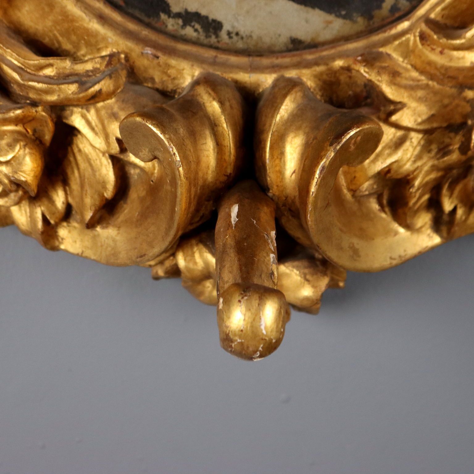 Baroque Mirror Carved Fir Italy XVIII Century photo 1200.0