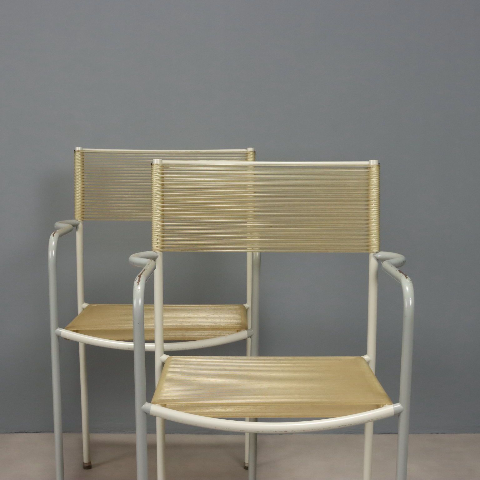 Alias Spaghetti Chairs Vintage Design G. Belotti Italy 1980s 1990s photo Furniture