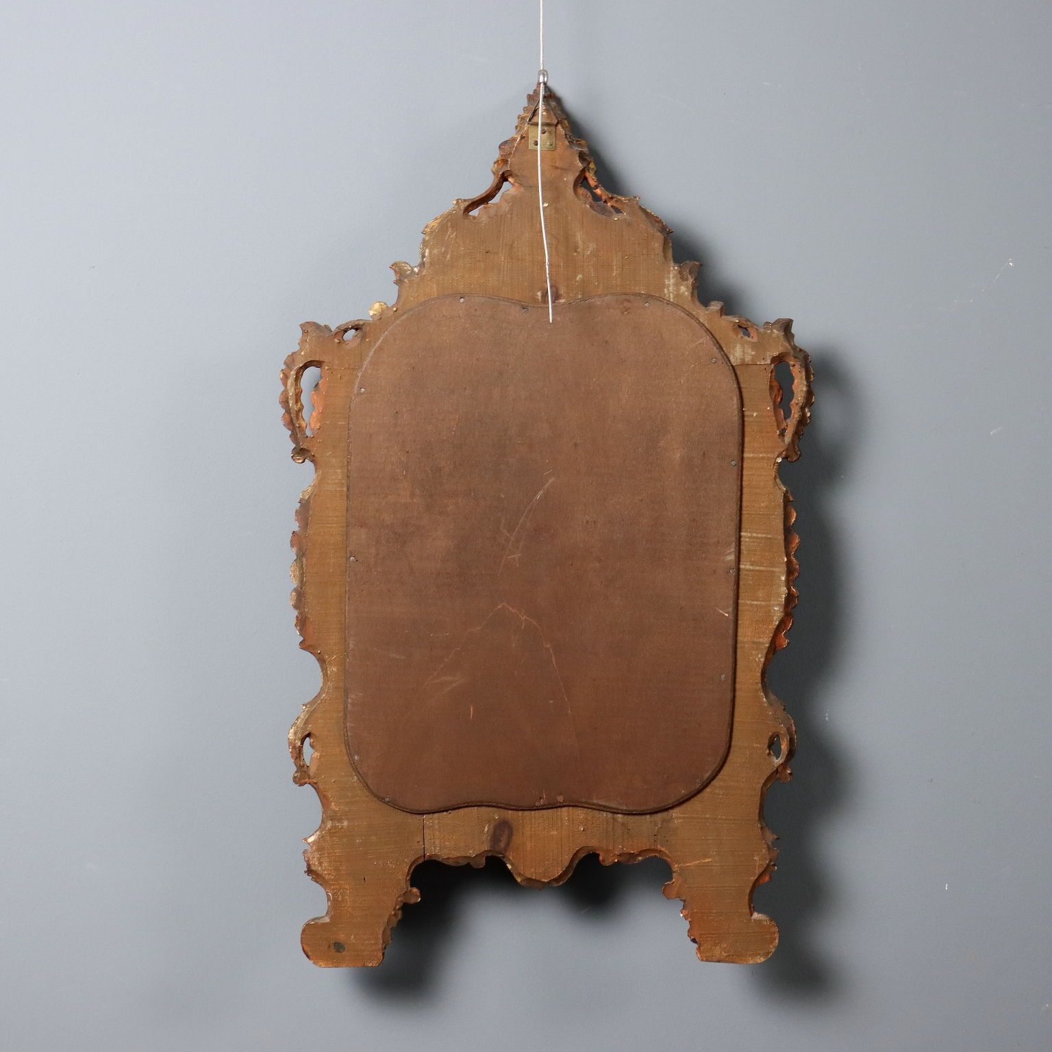 photo for sale Antique Mirror Lacquered Wood Italy Late XIX Century