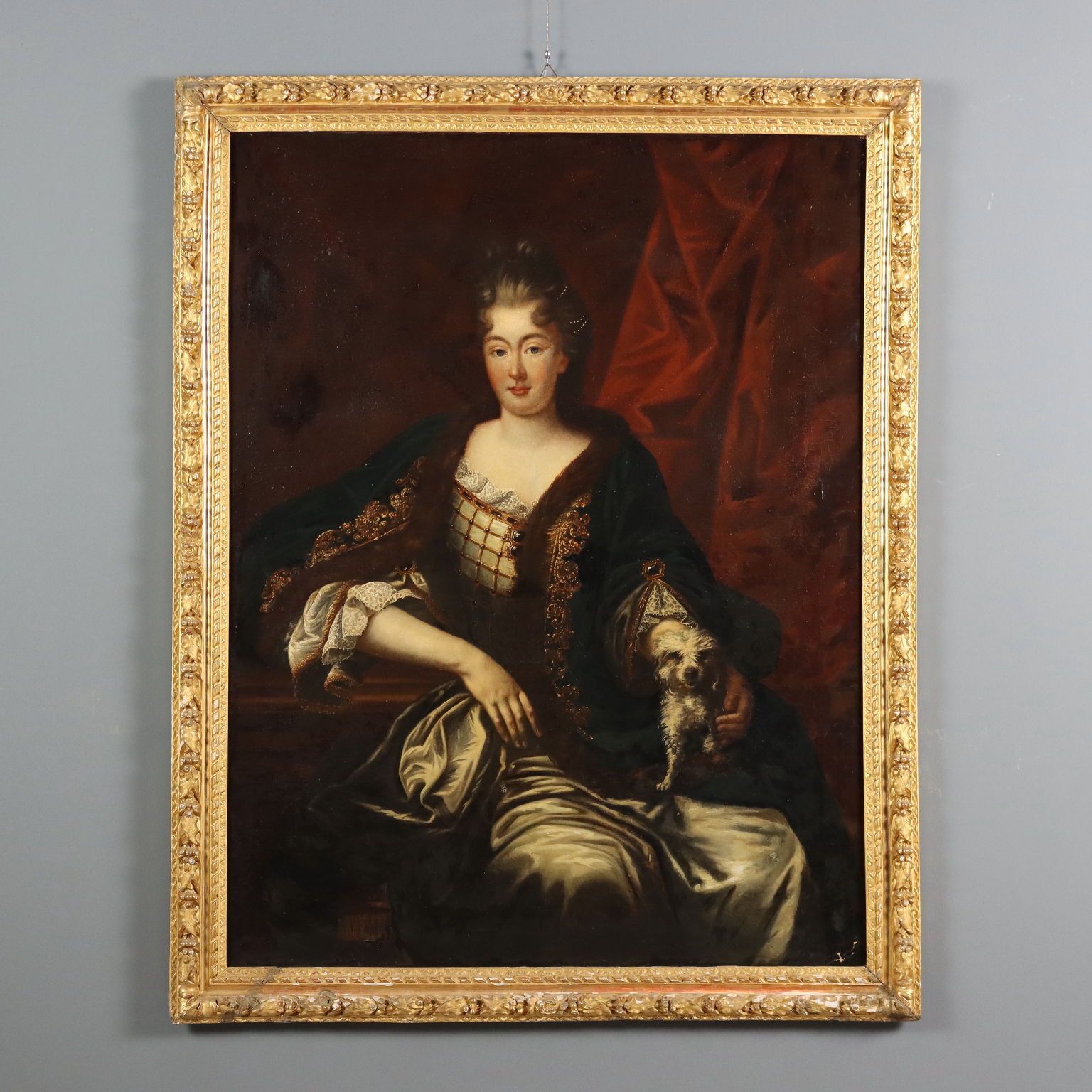 Antique Painting Portrait Of A Noblewoman XVIII Century