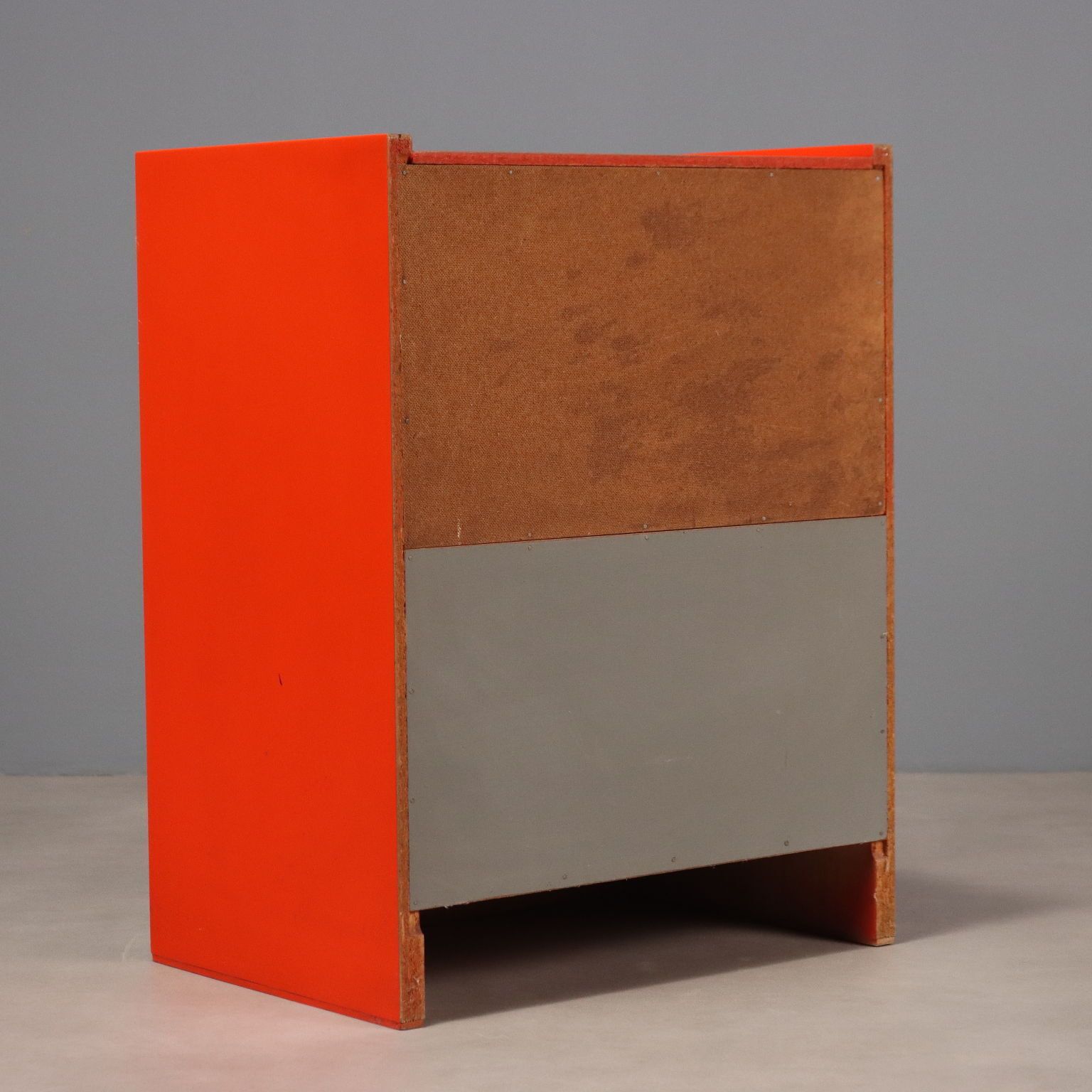 Vintage Nighstand White Enamelled Wood Design Italy 1970s photo vintage