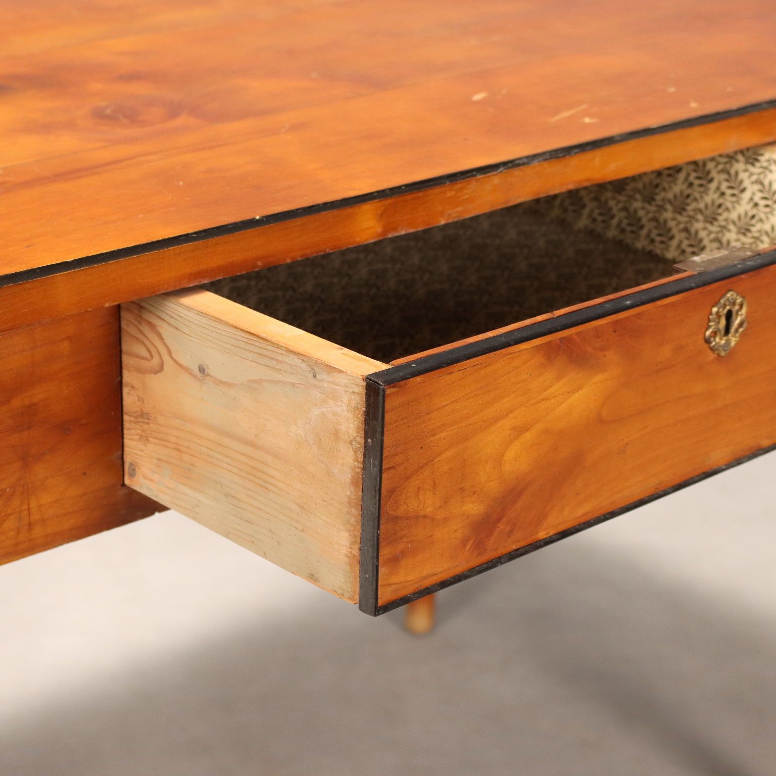 Antique Table Cherrywood Fir Drawer Italy XIX Century photo Furniture