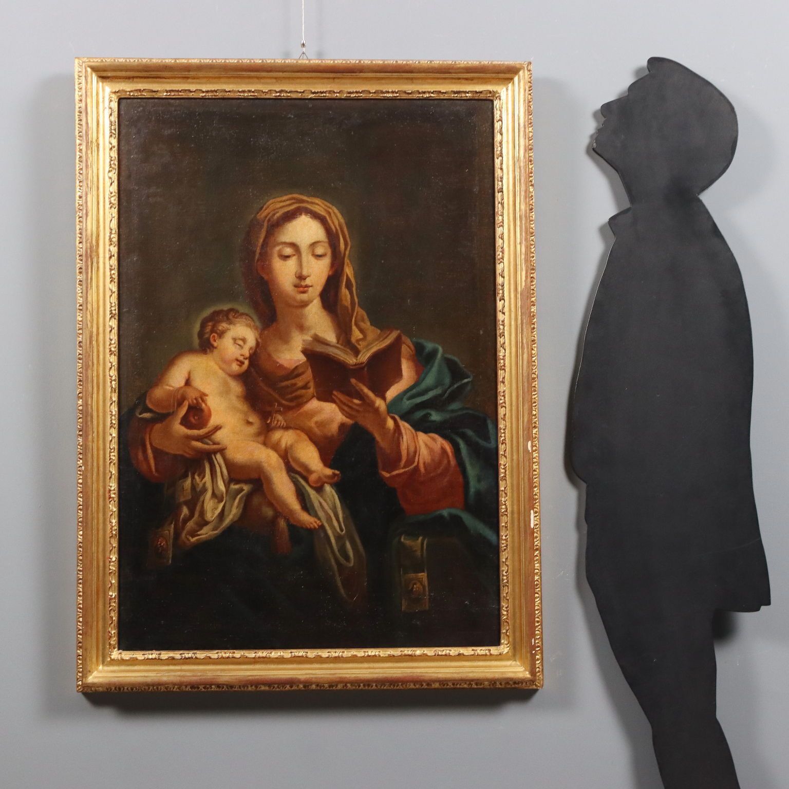 Antique Painting Copy From Francesco Trevisani Virgin Mary '700 photo furniture