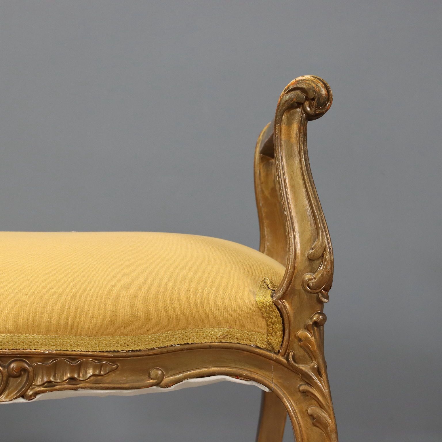 Benches Baroque Style Carved Wood Italy XX Century photo 620.0