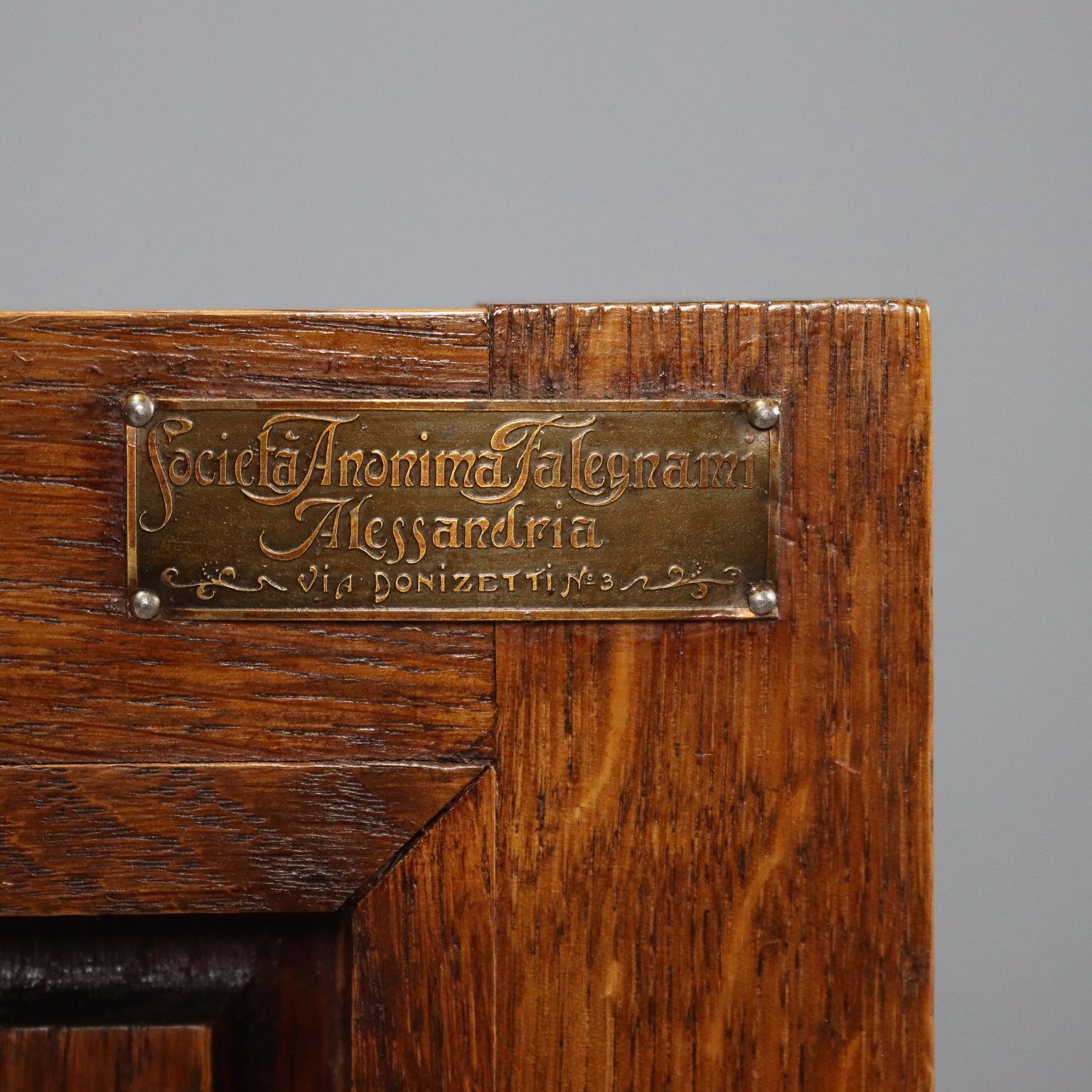 Antique Writing Desk Oak Italy XIX Century photo vintage