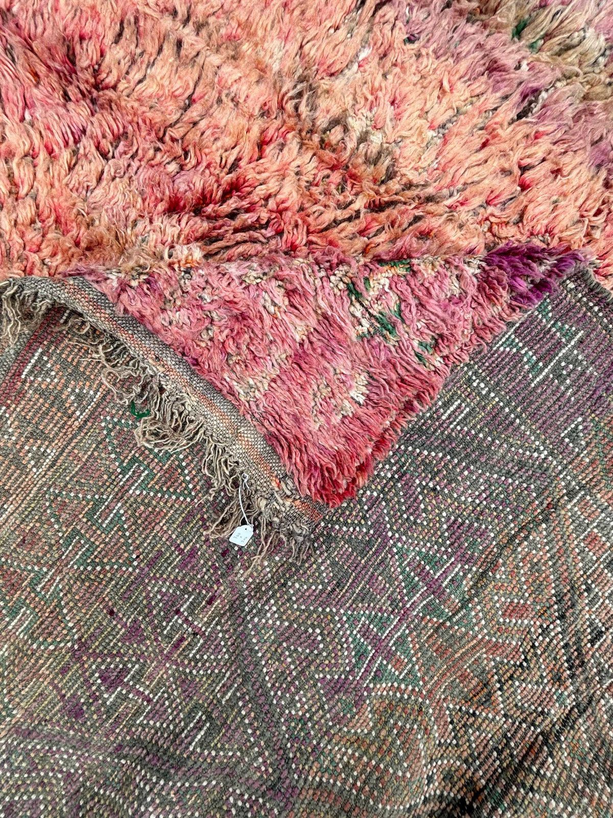 Mid Century Moroccan Berber Boujad Moroccan Rug 210x300 Cm – Handmade Berber Carpet – Authentic Atlas Rug photo vinterior