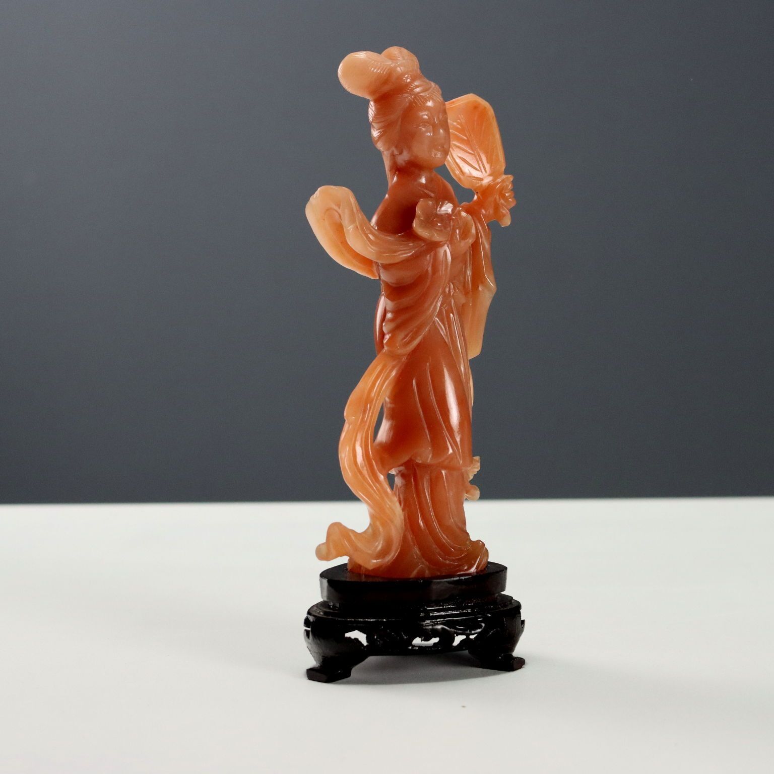 Modern Sculpture Geisha Hard Stones China 1970s