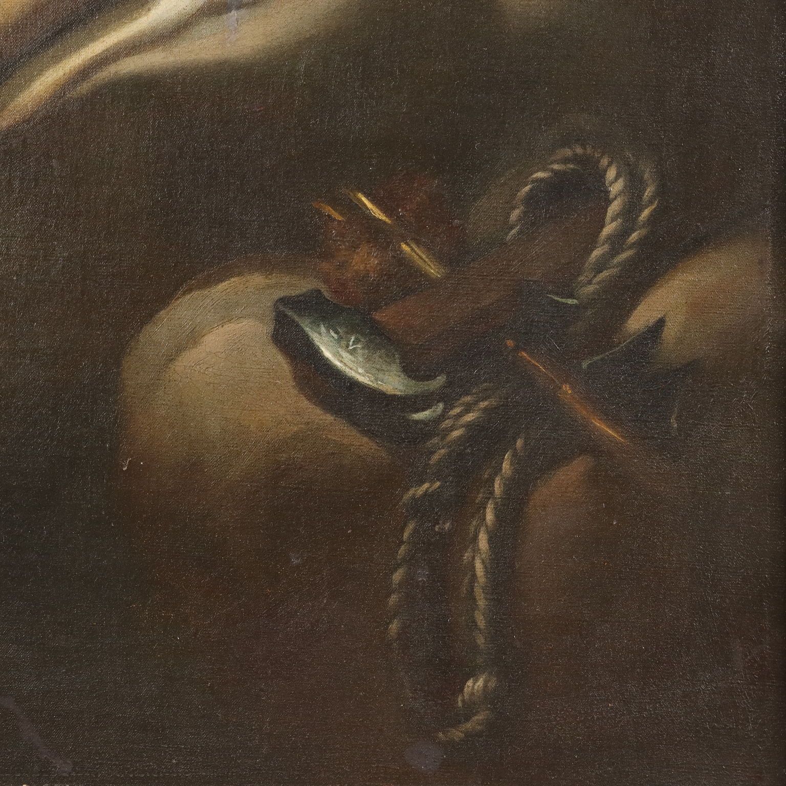 photo for sale Antique Painting Copy From Ludovico Cardi Trinity Oil On Canvas '700