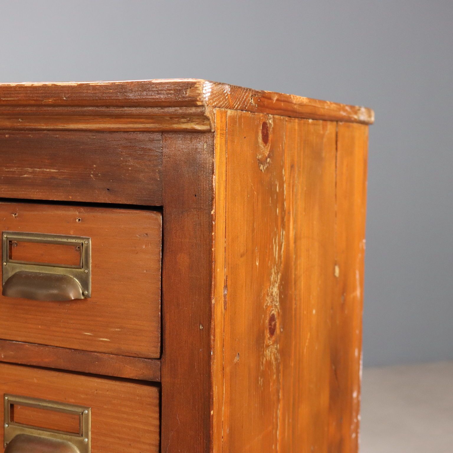 Antique Chest Of Drawers Walnut Painted Fir 72 Drawers XX Century photo 2650.0