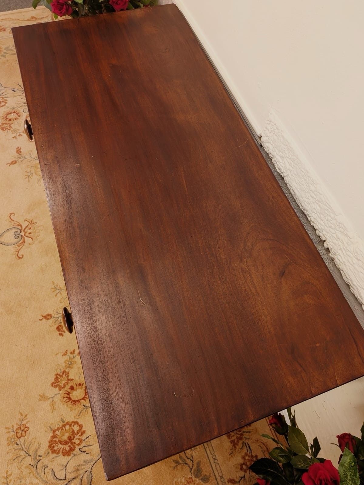 Geogian Early 19th Century Solid Mahogany Chest Of 2 Over 3 Graduating Drawers photo 515.0