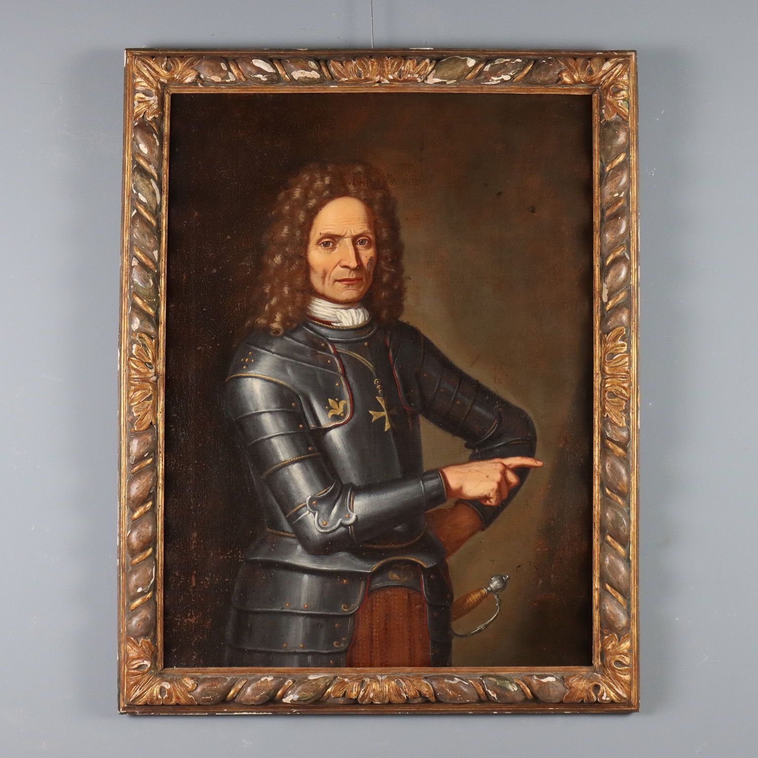 Dipinto Ritratto Di Uomo In Armatura