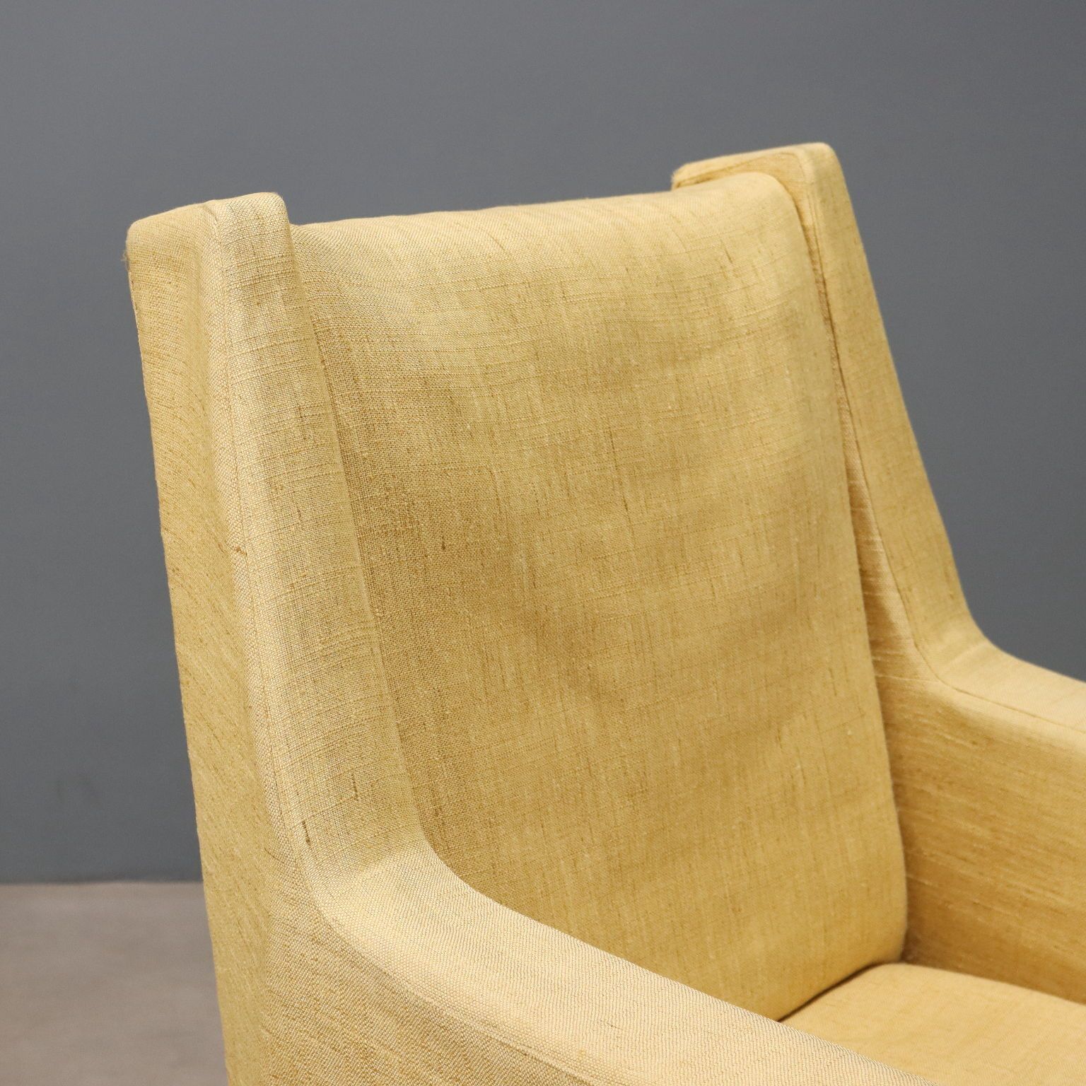 Vintage Armchair Fabric Metal Design Italy 1960s photo Furniture